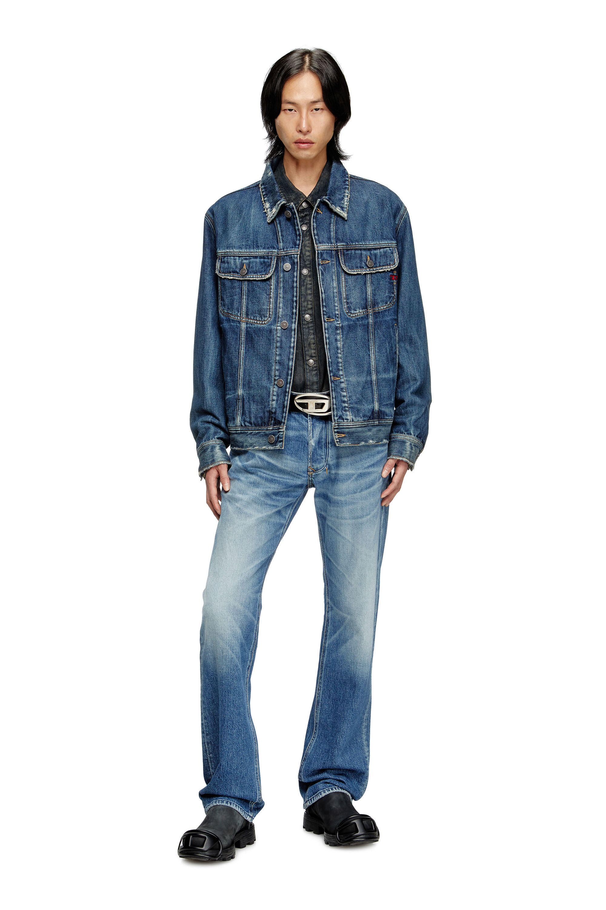 Diesel - Man's Regular Jeans 1985 Larkee 09M12, Medium blue - 1