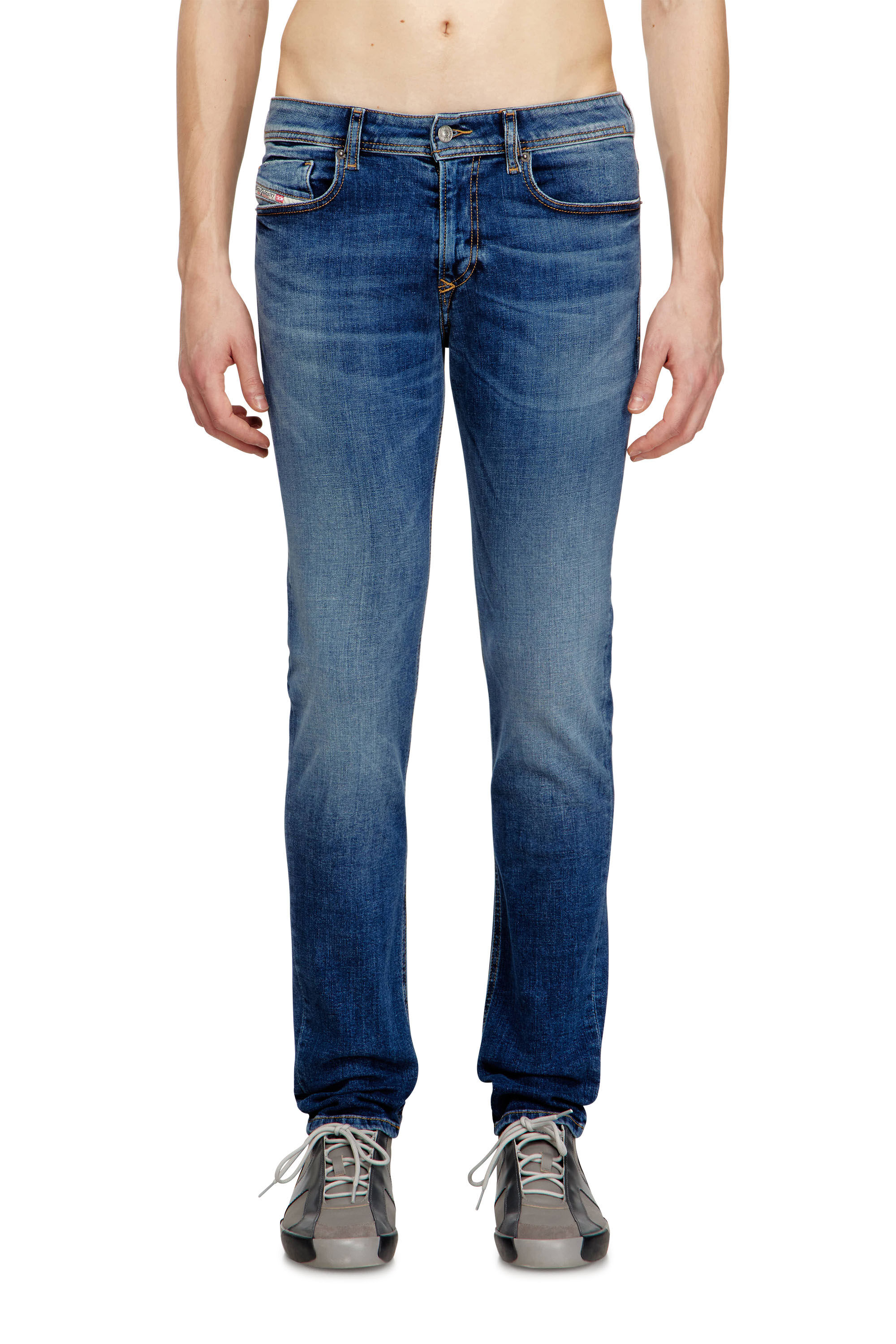 Diesel - Man's Skinny Jeans 1979 Sleenker 09J33, Medium blue - 3