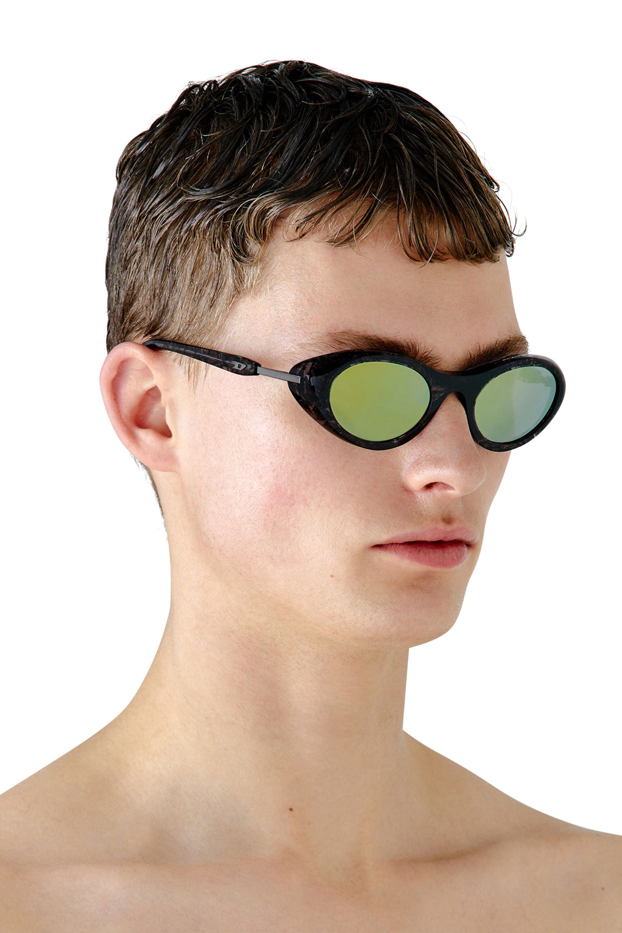 Diesel - 0DL2004, Unisex Wrap-around shape sunglasses in Multicolor - Image 4