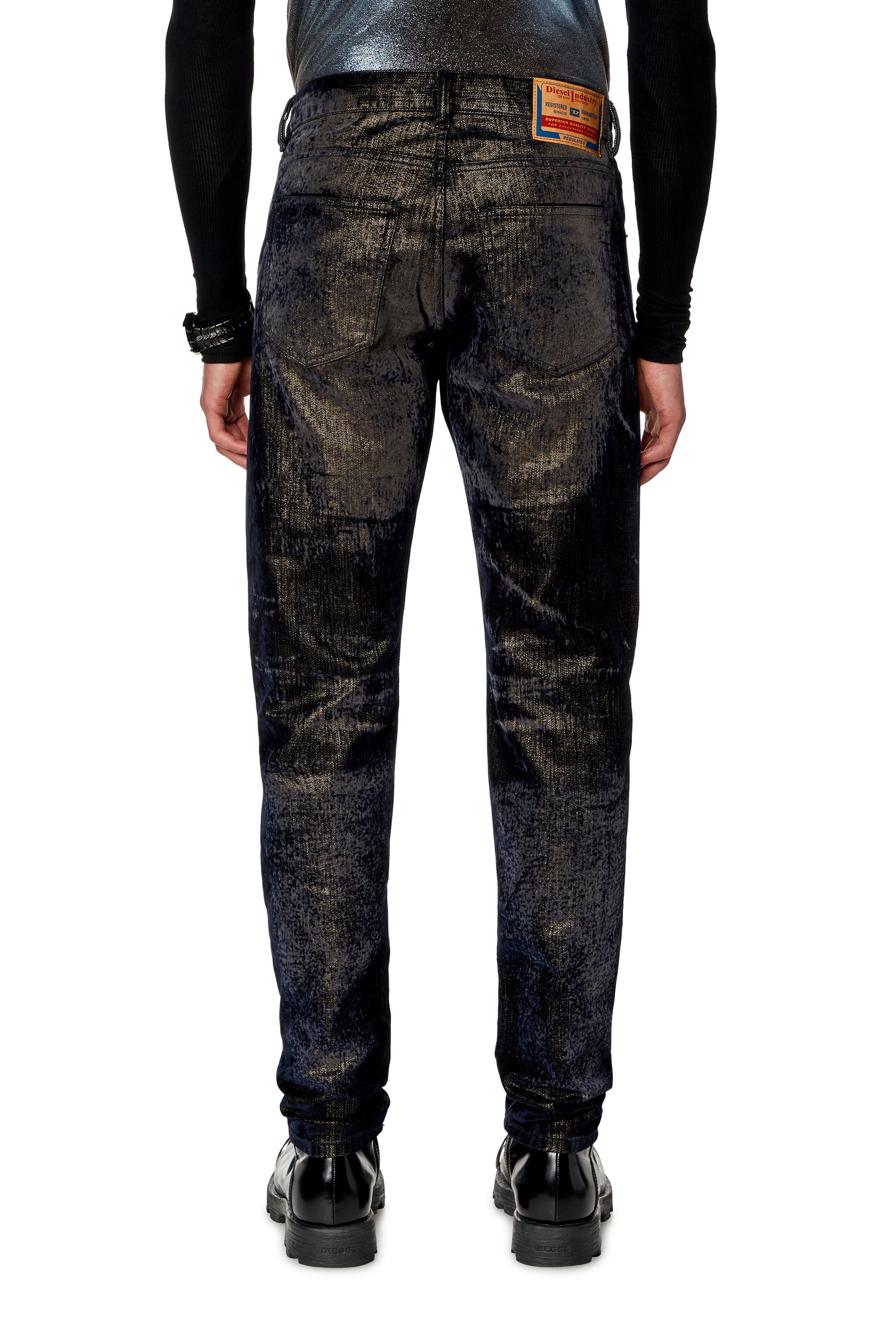 Diesel - Man Slim Jeans 2019 D-Strukt 09I49, Black/Dark grey - Image 2