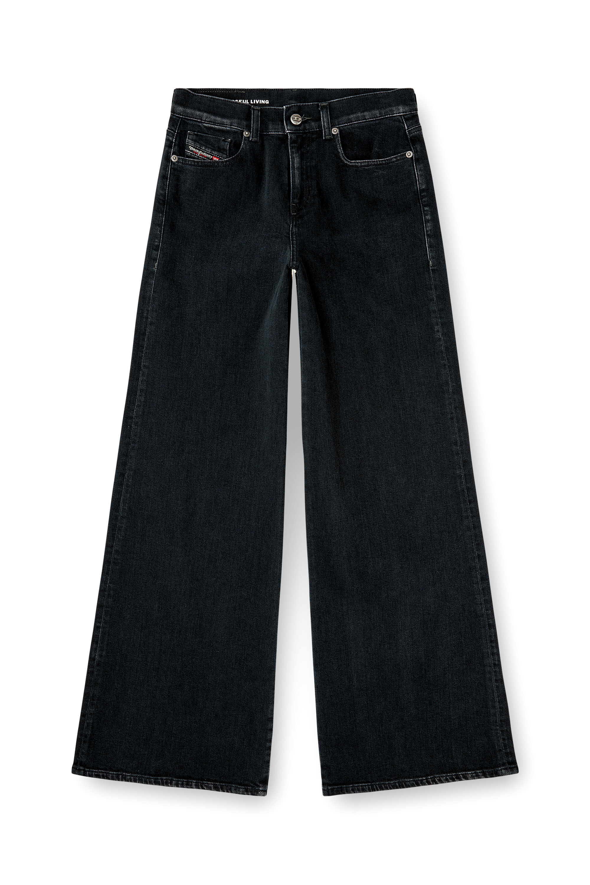 Diesel - Woman's Flare Jeans 1978 D-Akemi 09N89, Black/Dark grey - 6