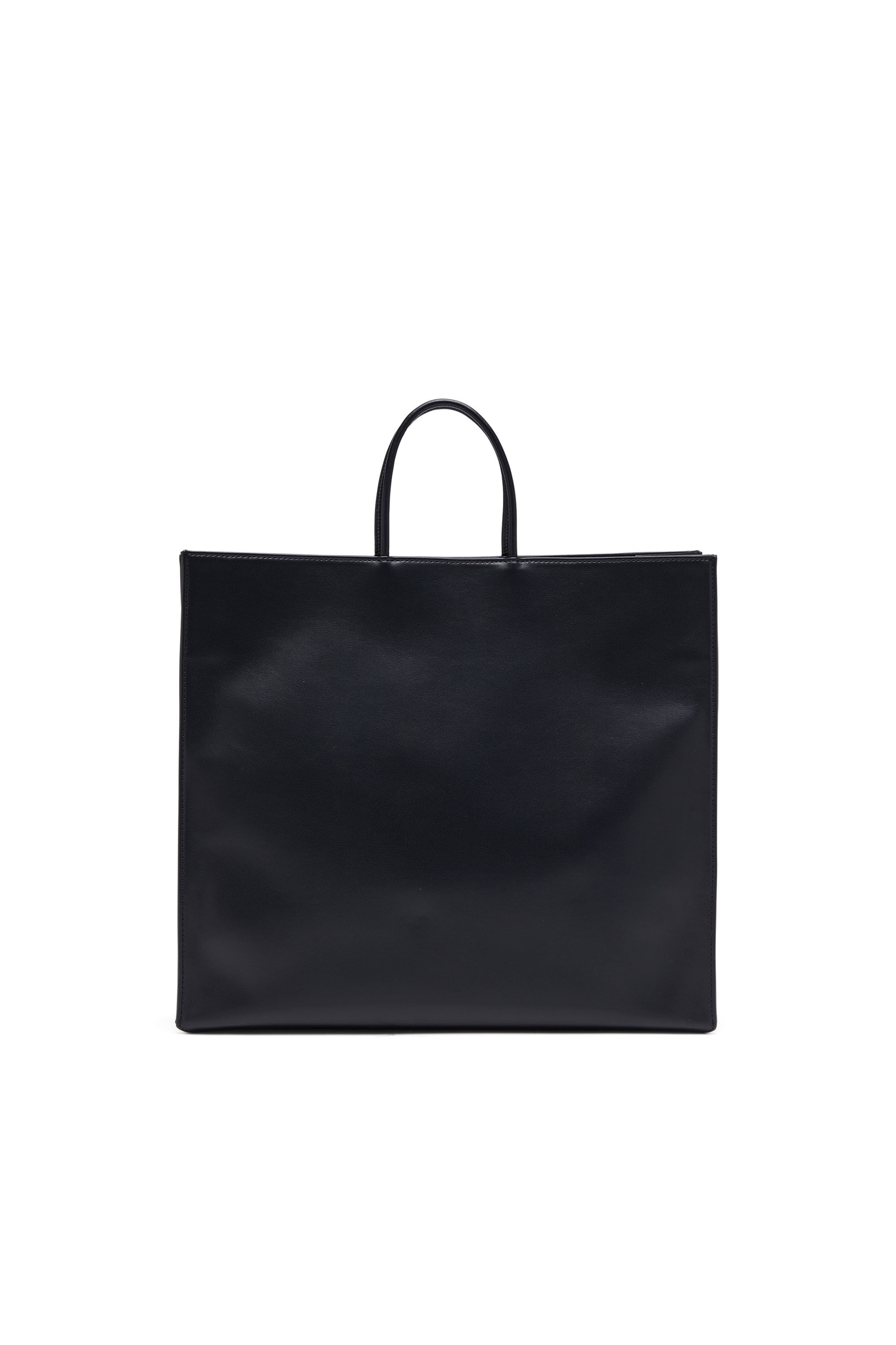 Diesel - DSL 3D TOTE EW X, Man Dsl 3D-Recycled PU tote bag with embossed logo in Black - Image 3