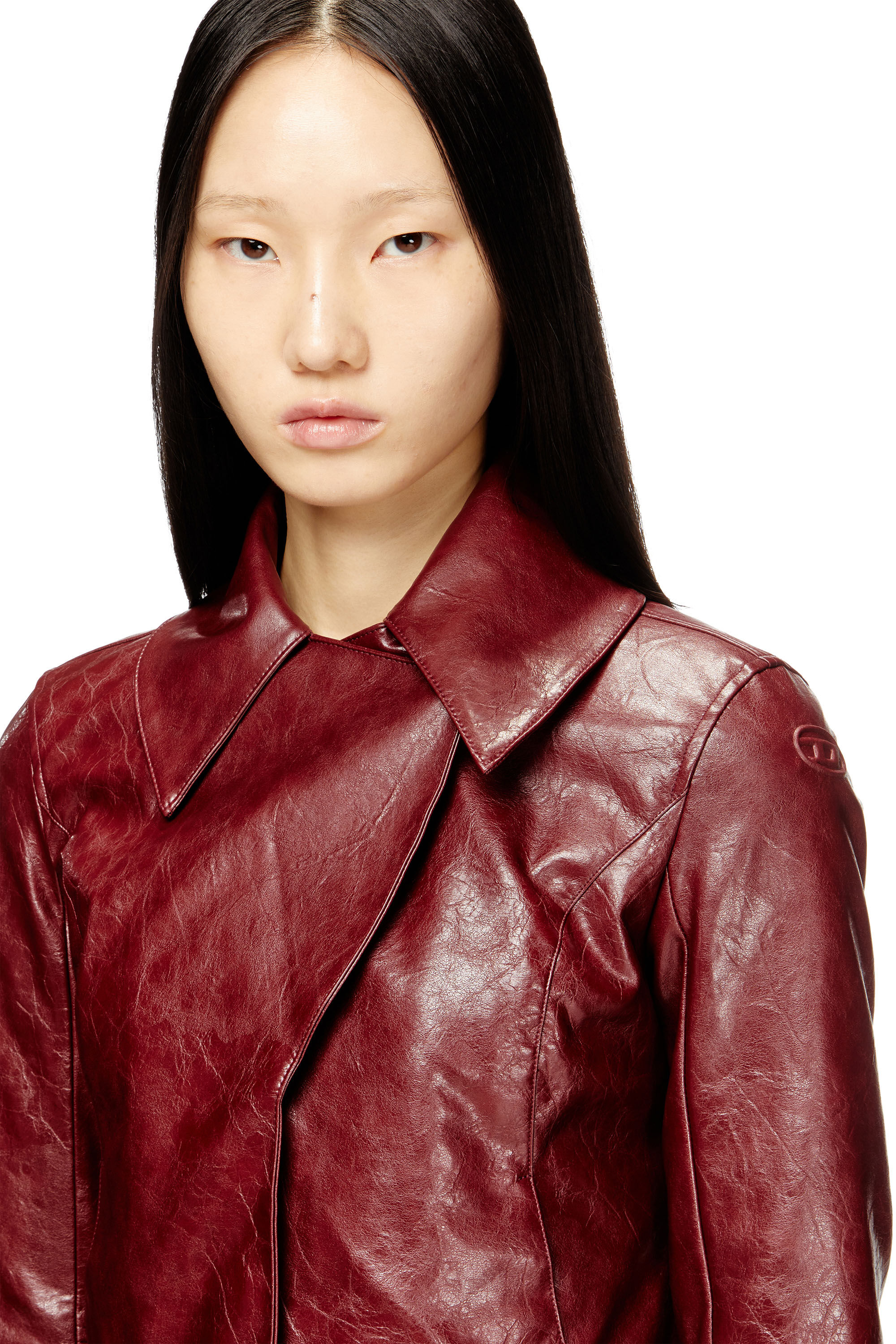 Diesel - G-AMECK, Woman's Tailored jacket in coated fabric in null - 5