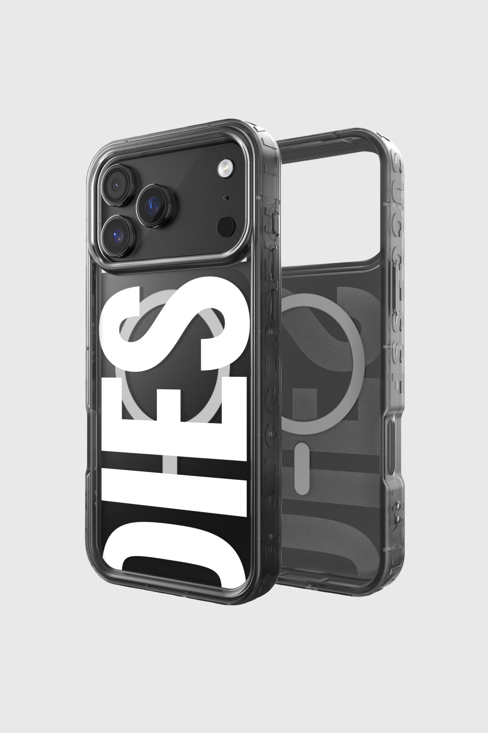 Diesel - 60438 MOULDED CASE, Unisex's Biscotto bumper case with magsafe for iPhone 17 Pro Max in Black - 1