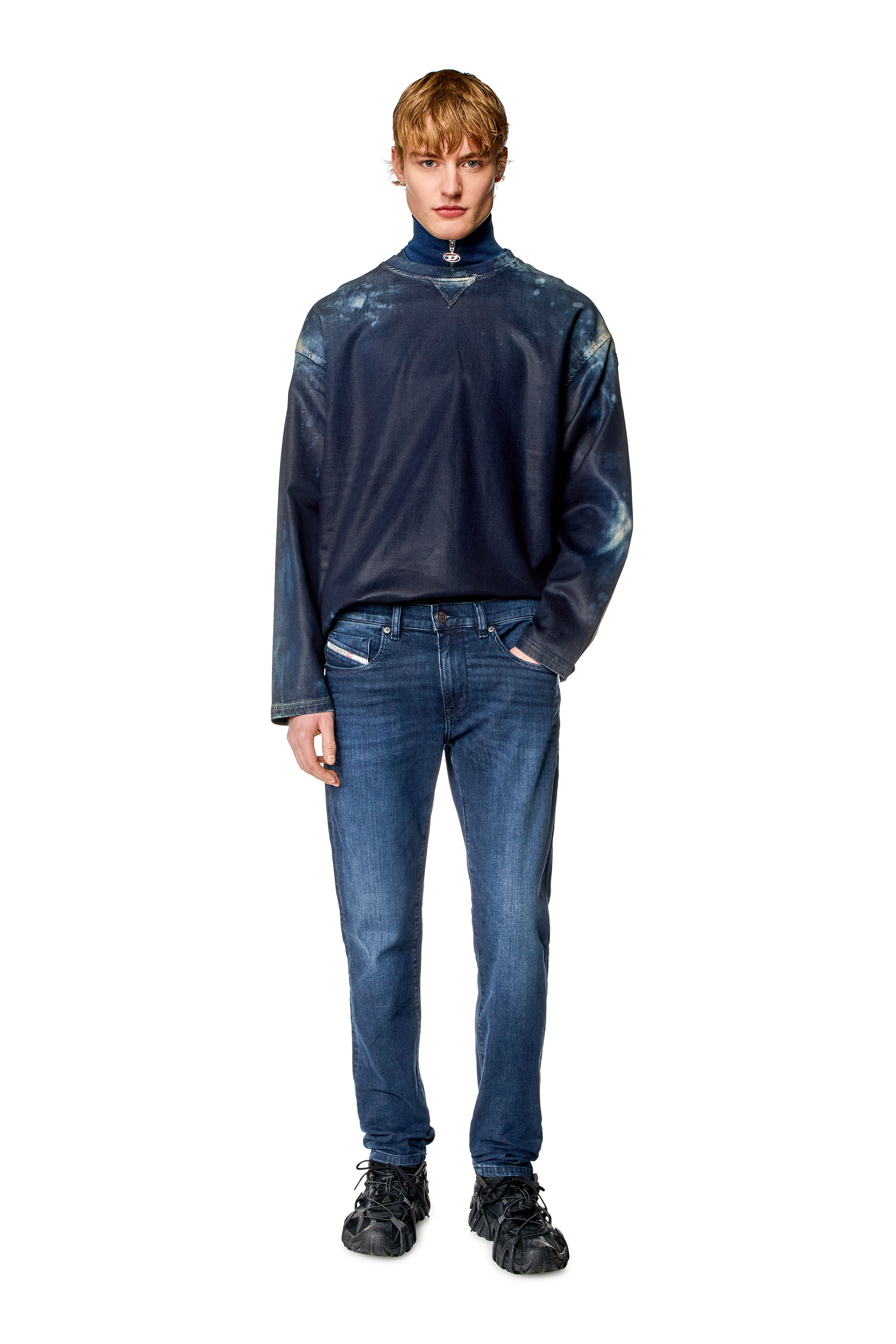 Diesel - Man Slim Jeans 2019 D-Strukt 0CNAA, Dark Blue - Image 1