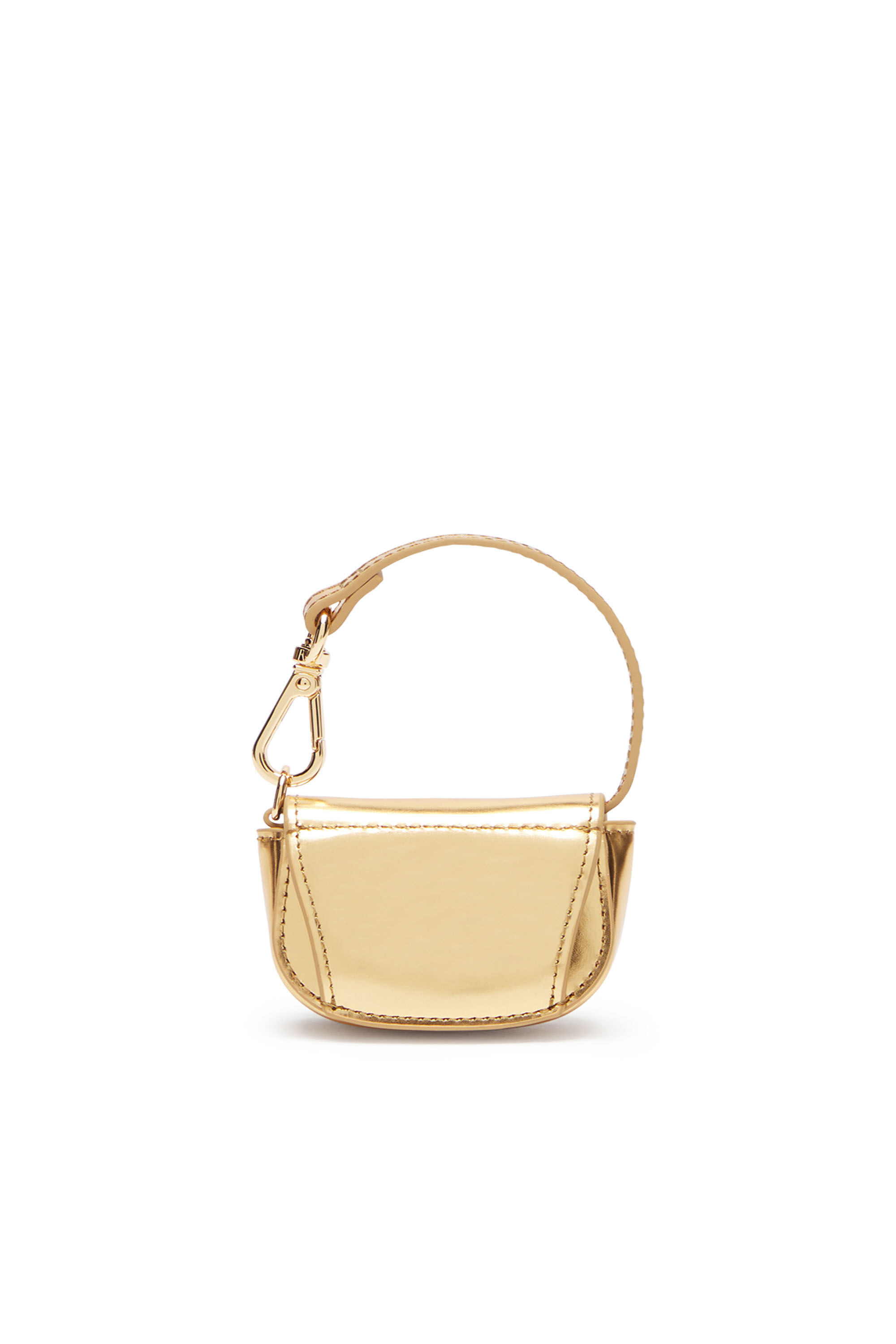 Diesel - 1DR XXS, Woman Bag charm in metallic leather in Oro - Image 2