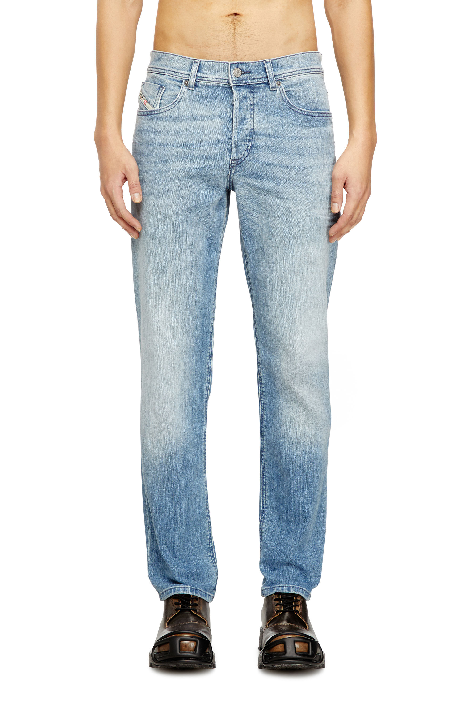 Diesel - Man's Regular Jeans 2023 D-Finitive 0GRDI, Light Blue - 2