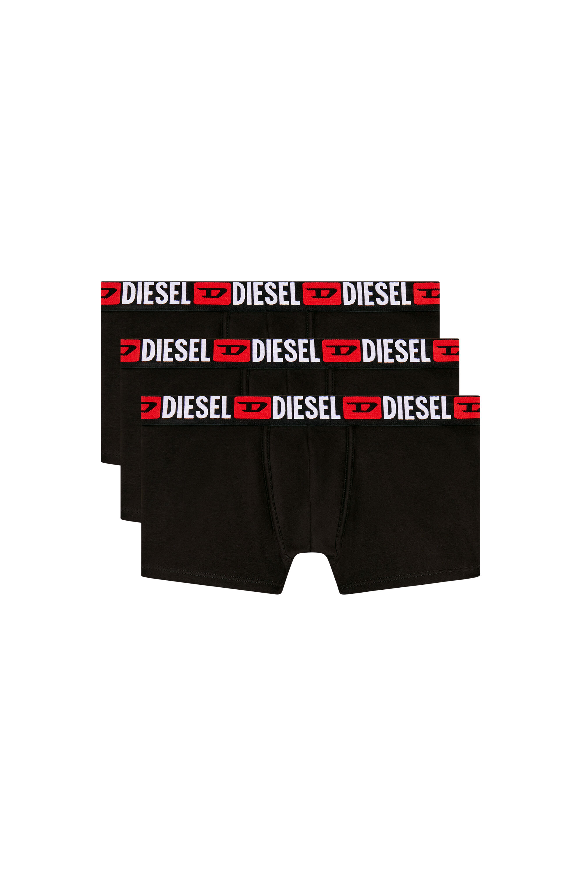 Diesel - UMBX-DAMIENTHREEPACK, Man Three-pack of all-over logo waist boxers in Black - Image 2