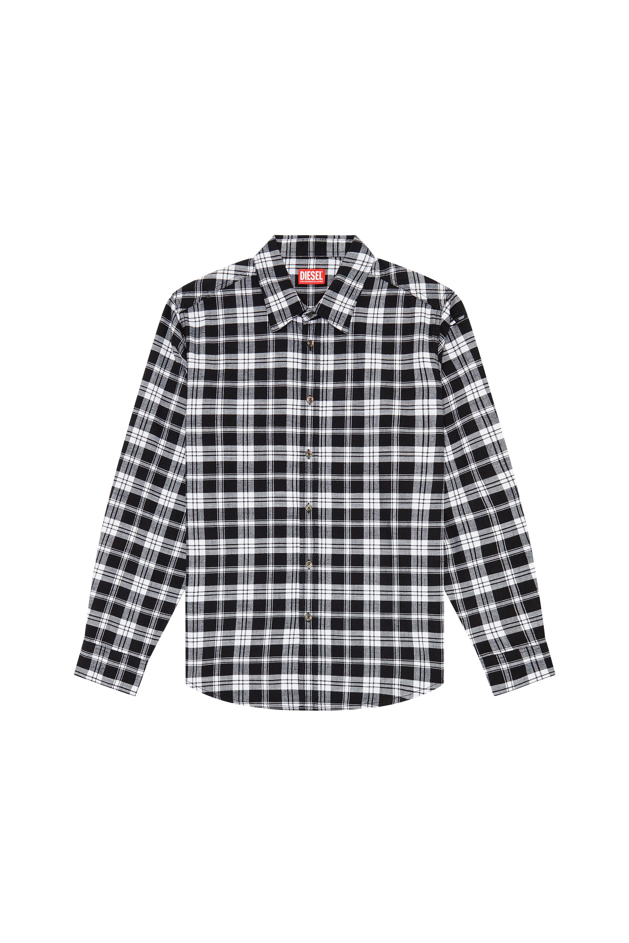 Diesel - S-UMBE-CHECK-NW, Man Shirt in checked flannel in Multicolor - Image 2