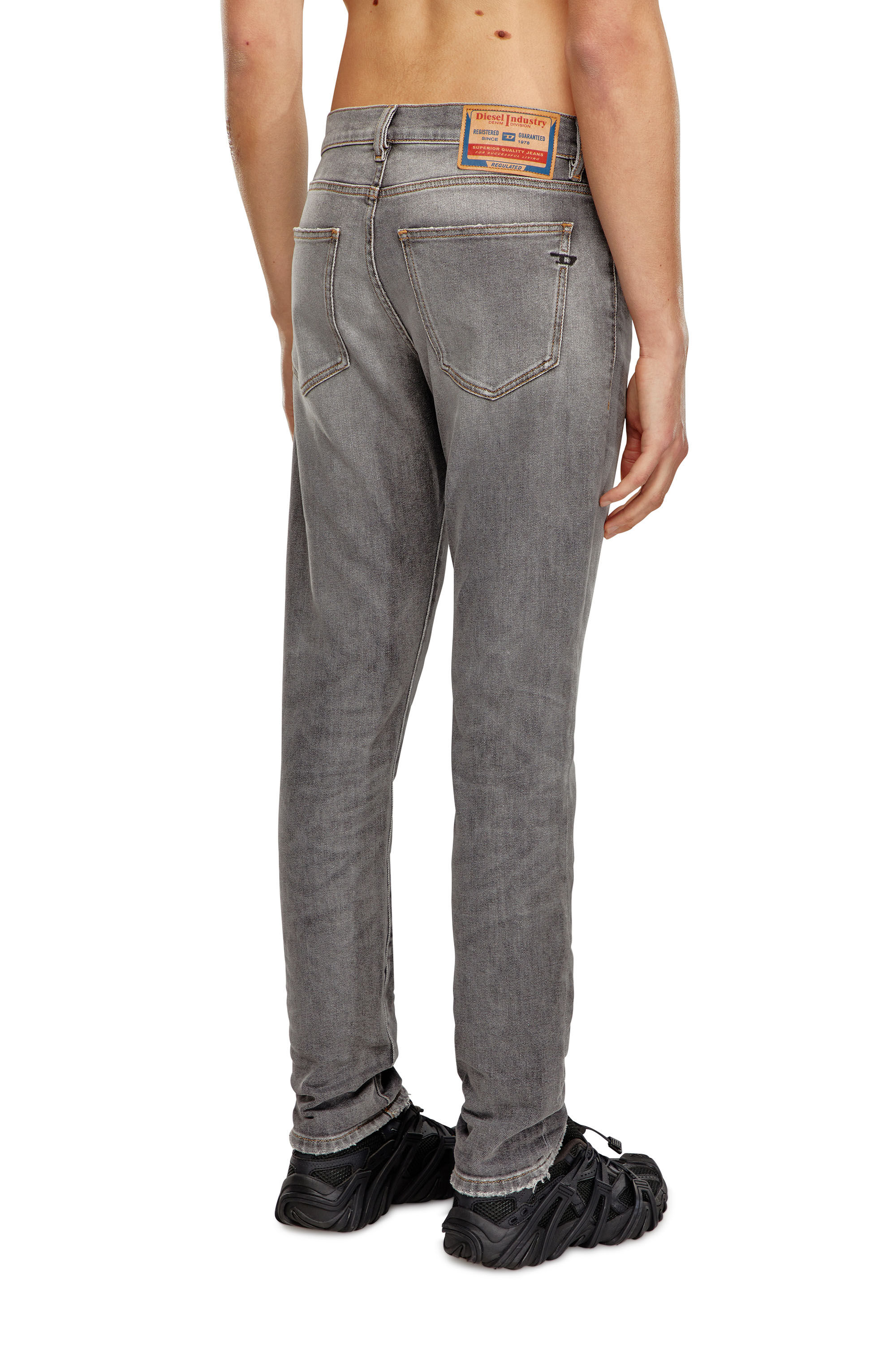 Diesel - Man Slim Jeans 2019 D-Strukt 09H44, Grey - Image 4