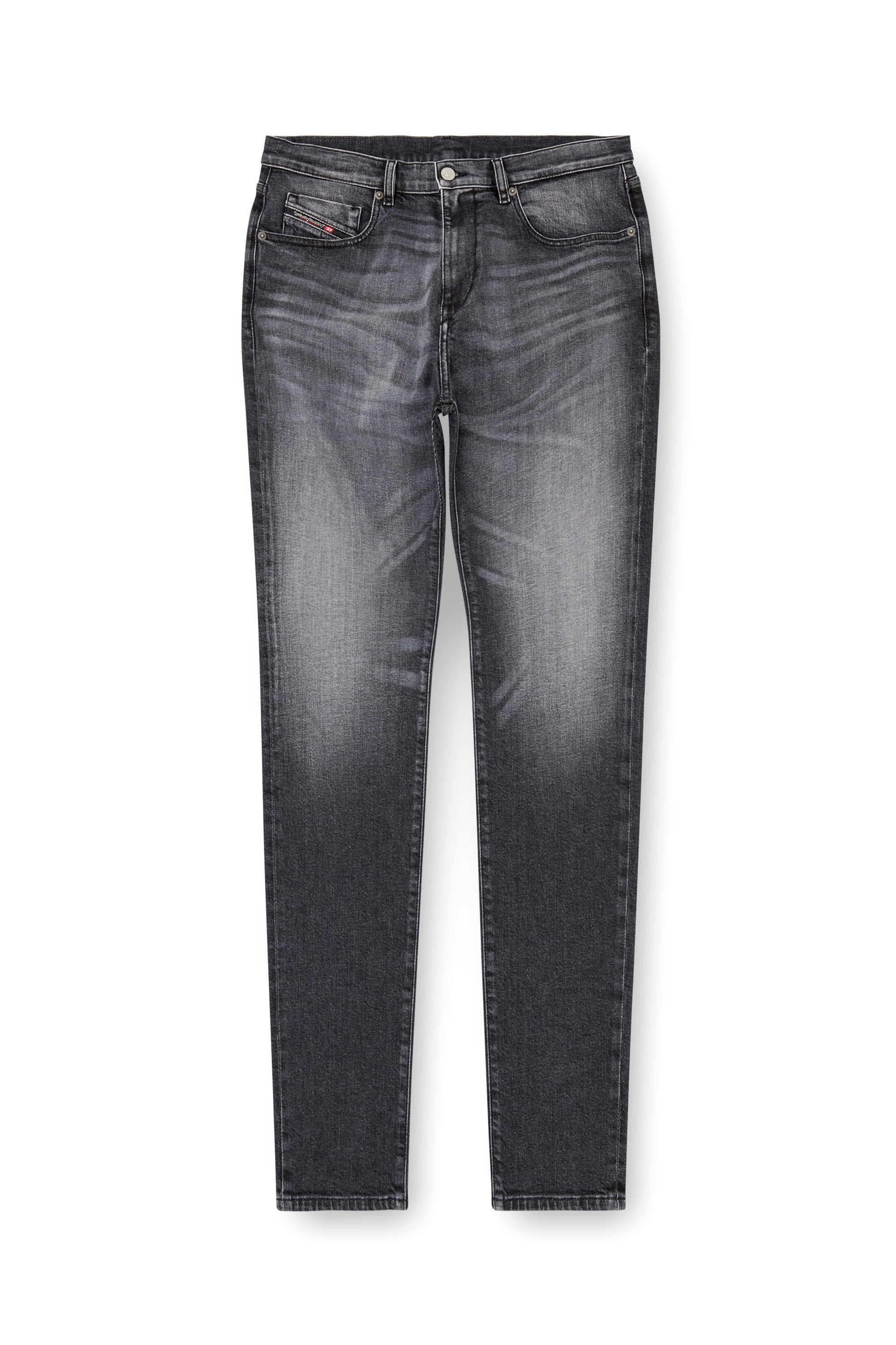 Diesel - Man's Slim Jeans 2019 D-Strukt 09L52, Black/Dark grey - 2
