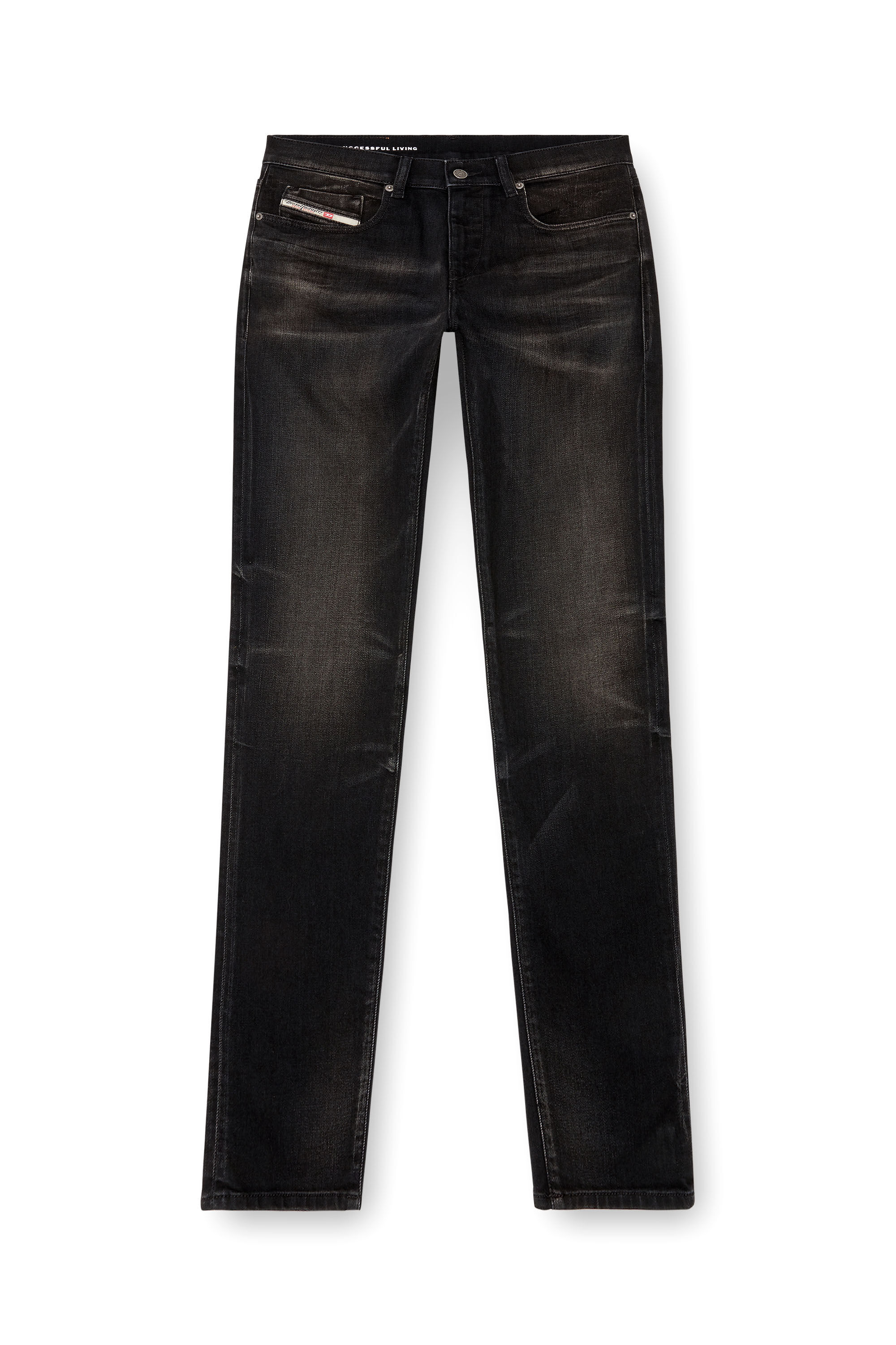 Men s Slim Jeans Black Dark grey Diesel 2019 D Strukt