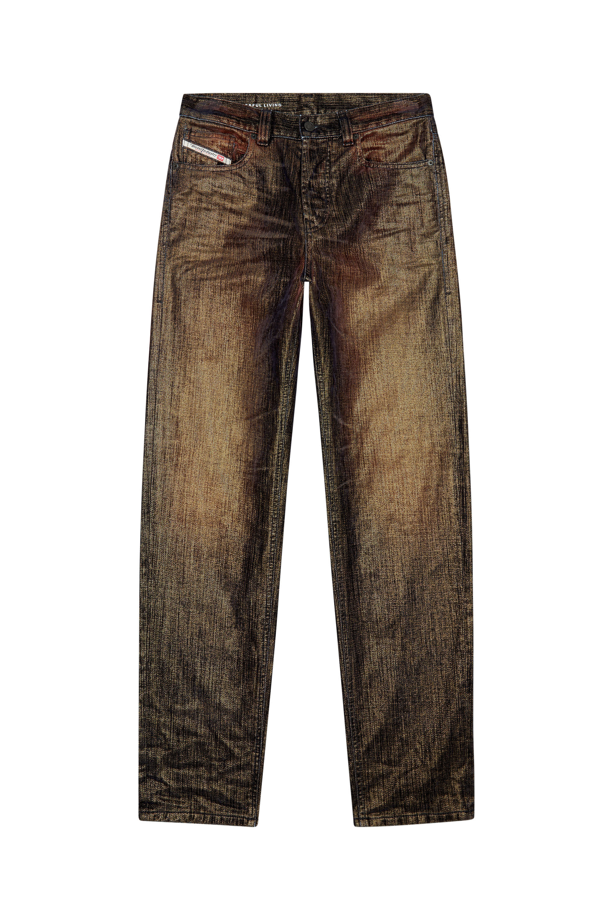 Diesel - Woman Straight Jeans D-Ark 09I50, Black/Dark grey - Image 2
