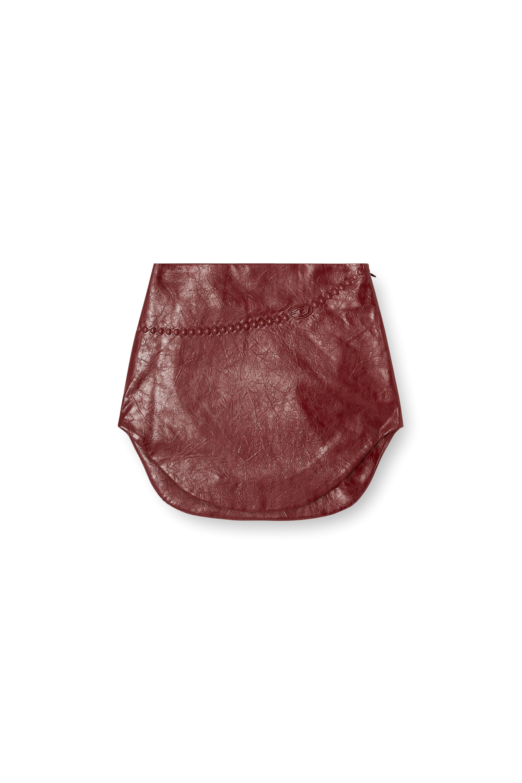 Diesel - O-HARA, Woman's Coated miniskirt with embossed motif in null - 2