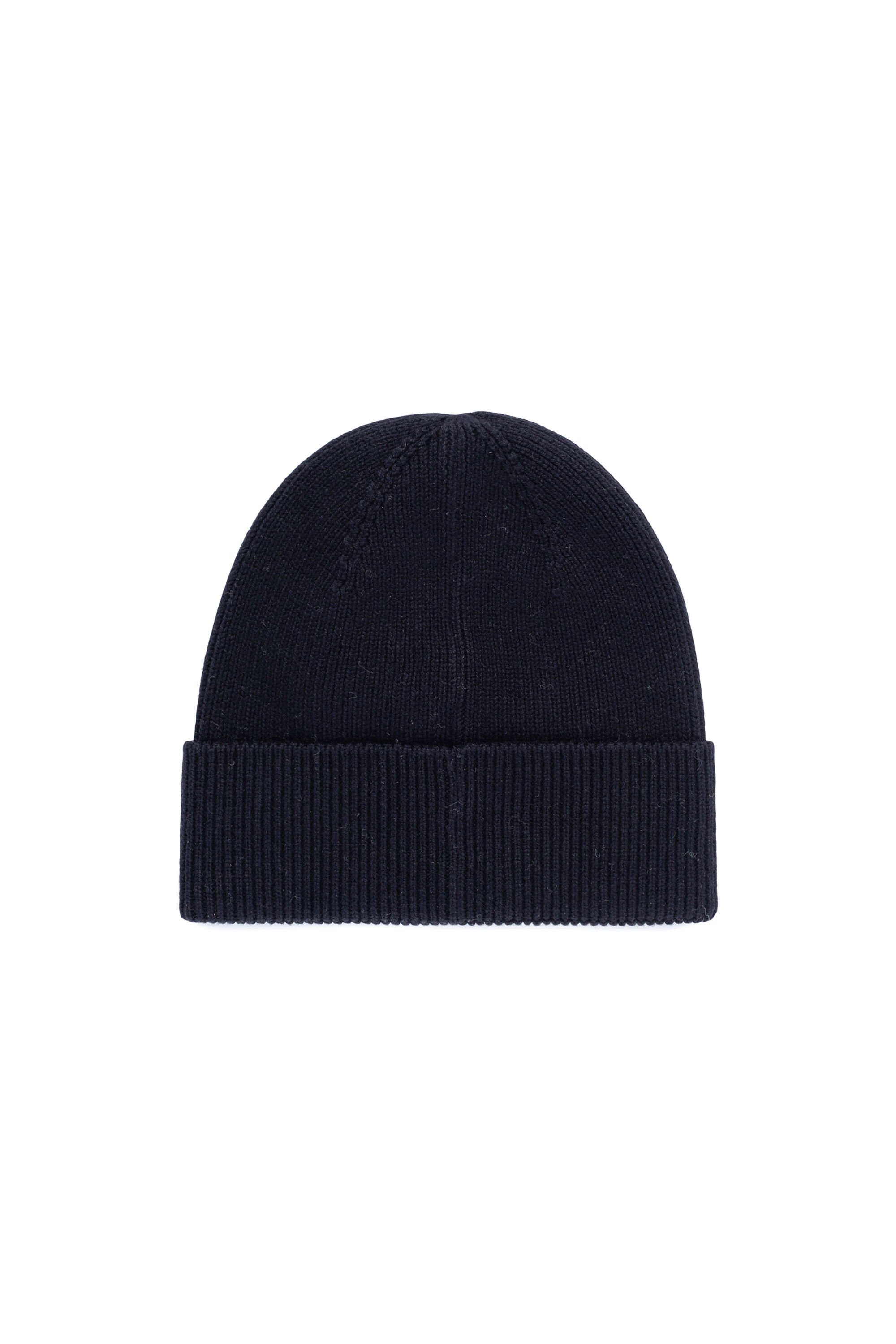 Diesel - K-CODER-FULLY B, Unisex Ribbed beanie with D embroidery in Black - Image 2