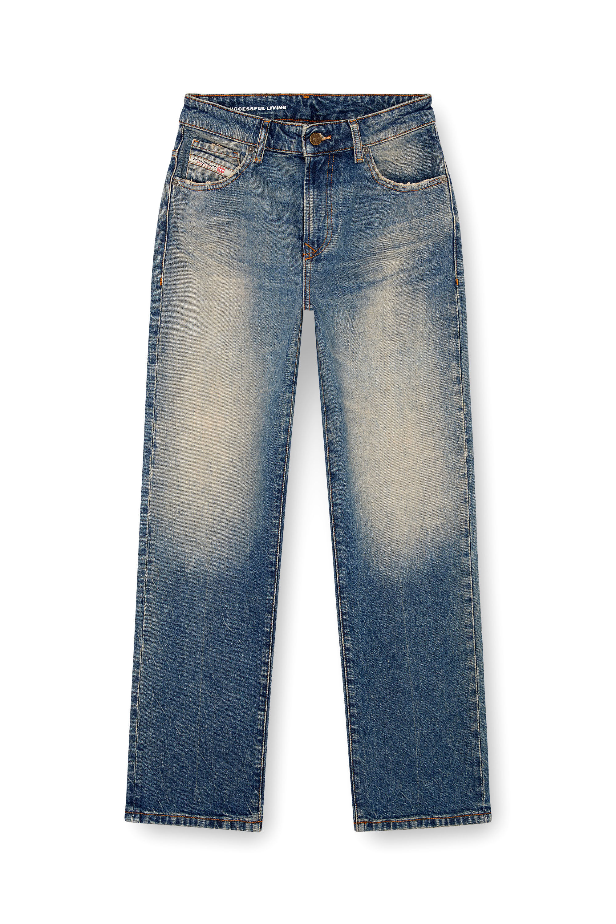Diesel - Woman Straight Jeans 1999 D-Reggy 0GRDH, Medium blue - Image 2