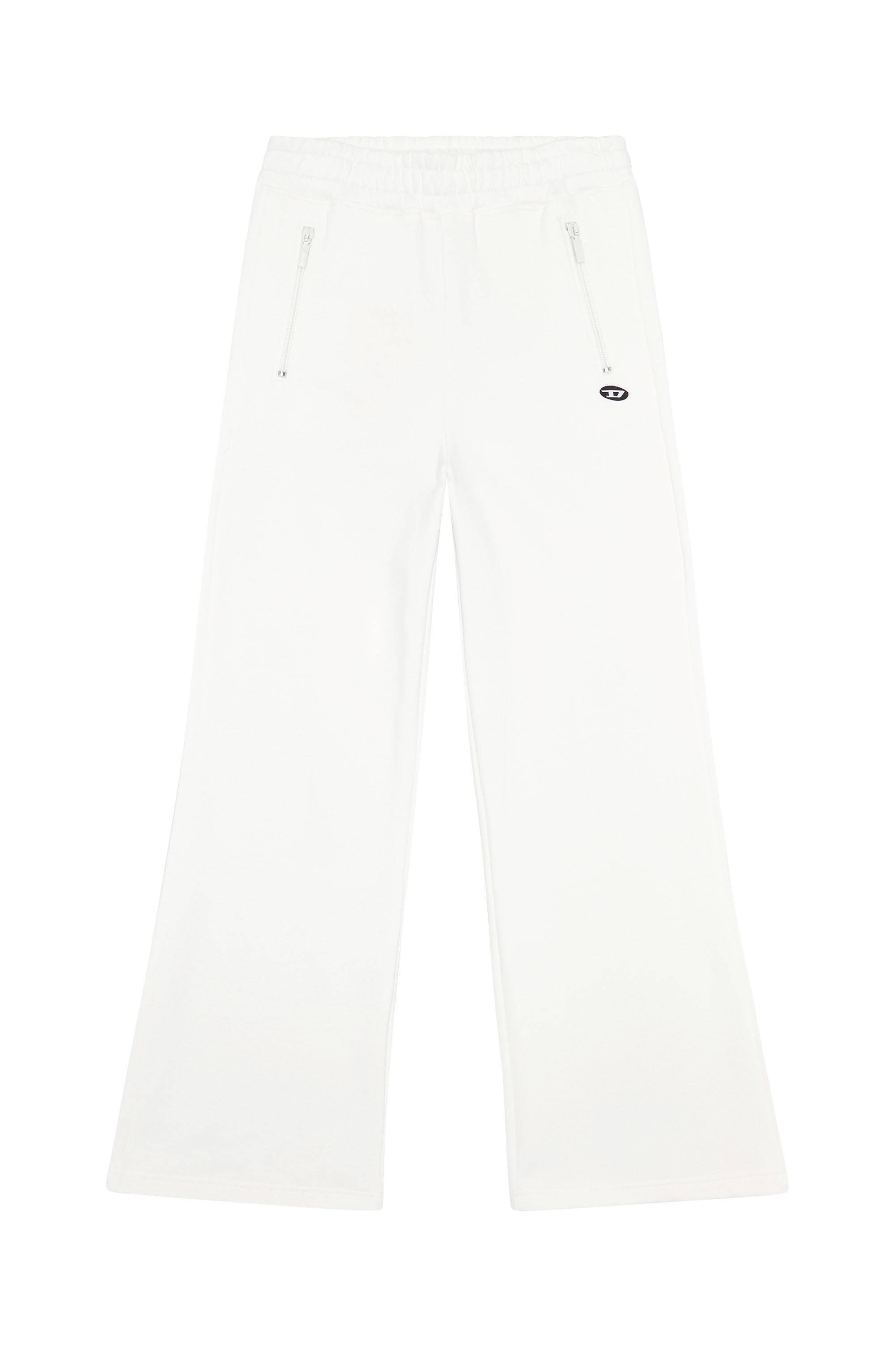 Diesel - P-ZAM-DOVAL-PJ, Woman Track pants with oval 'D' patch in White - Image 2