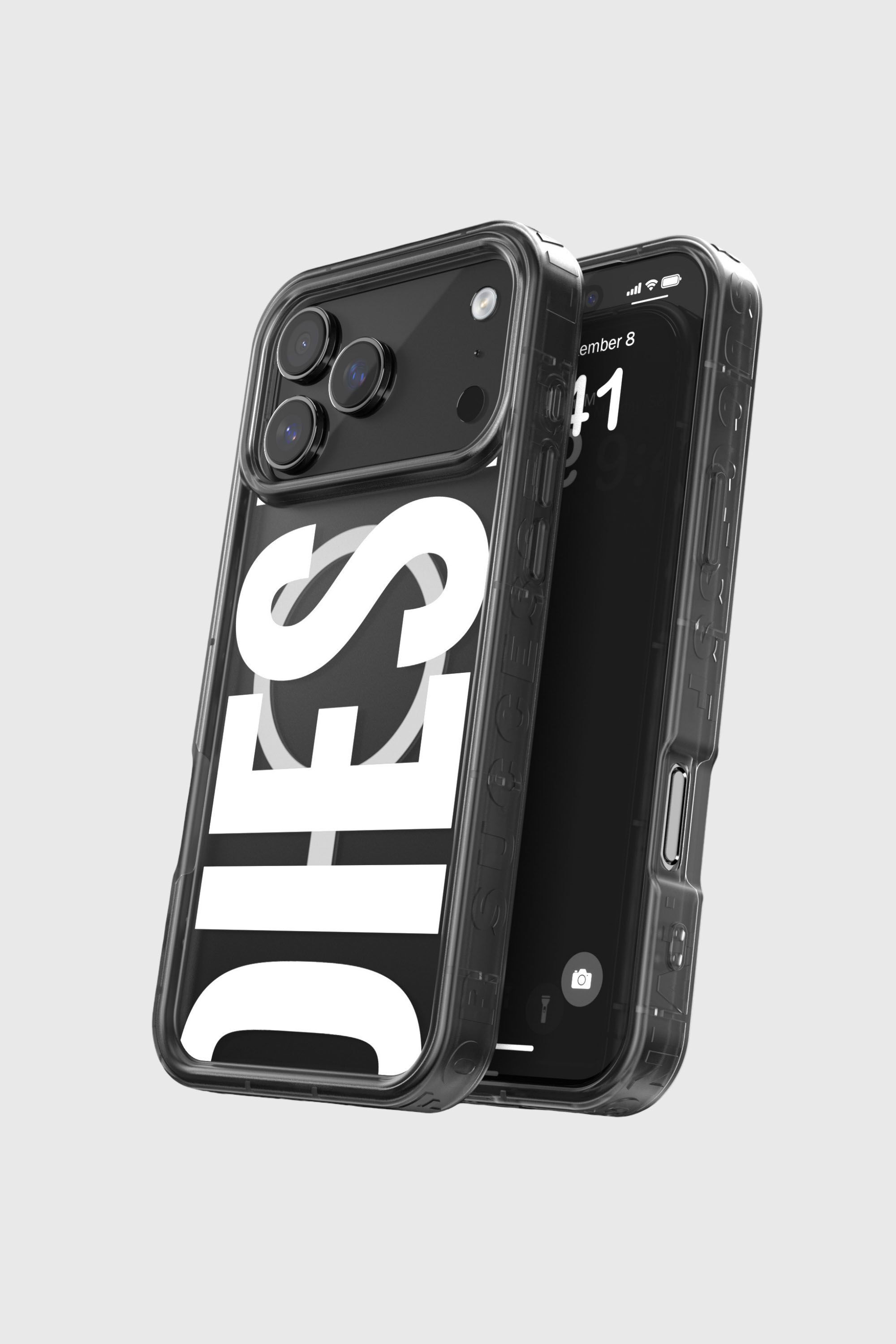 Diesel - 60438 MOULDED CASE, Unisex's Biscotto bumper case with magsafe for iPhone 17 Pro Max in Black - 4