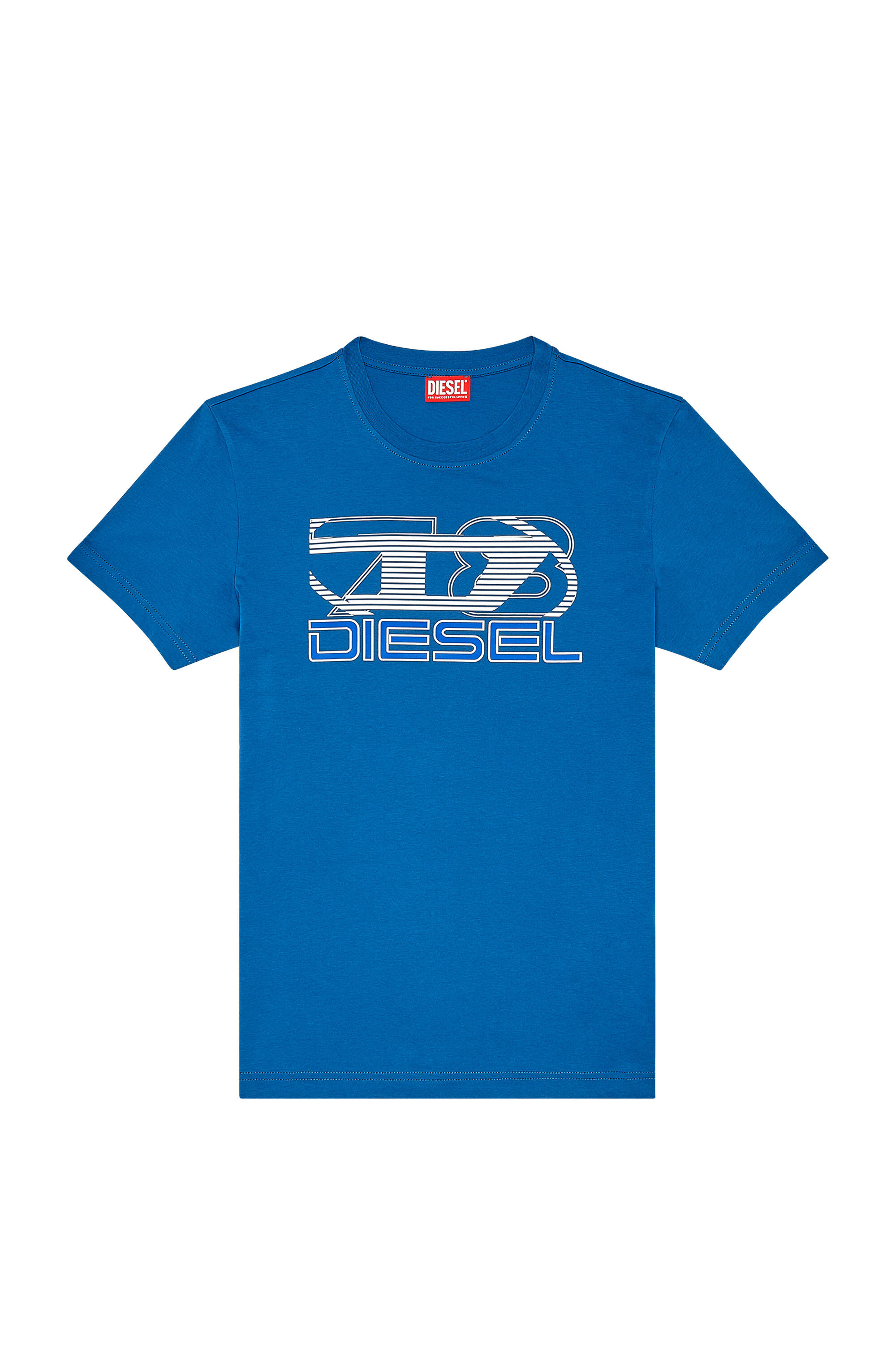 Diesel - T-DIEGOR-K74, Man T-shirt with Oval D 78 print in Blue - Image 2