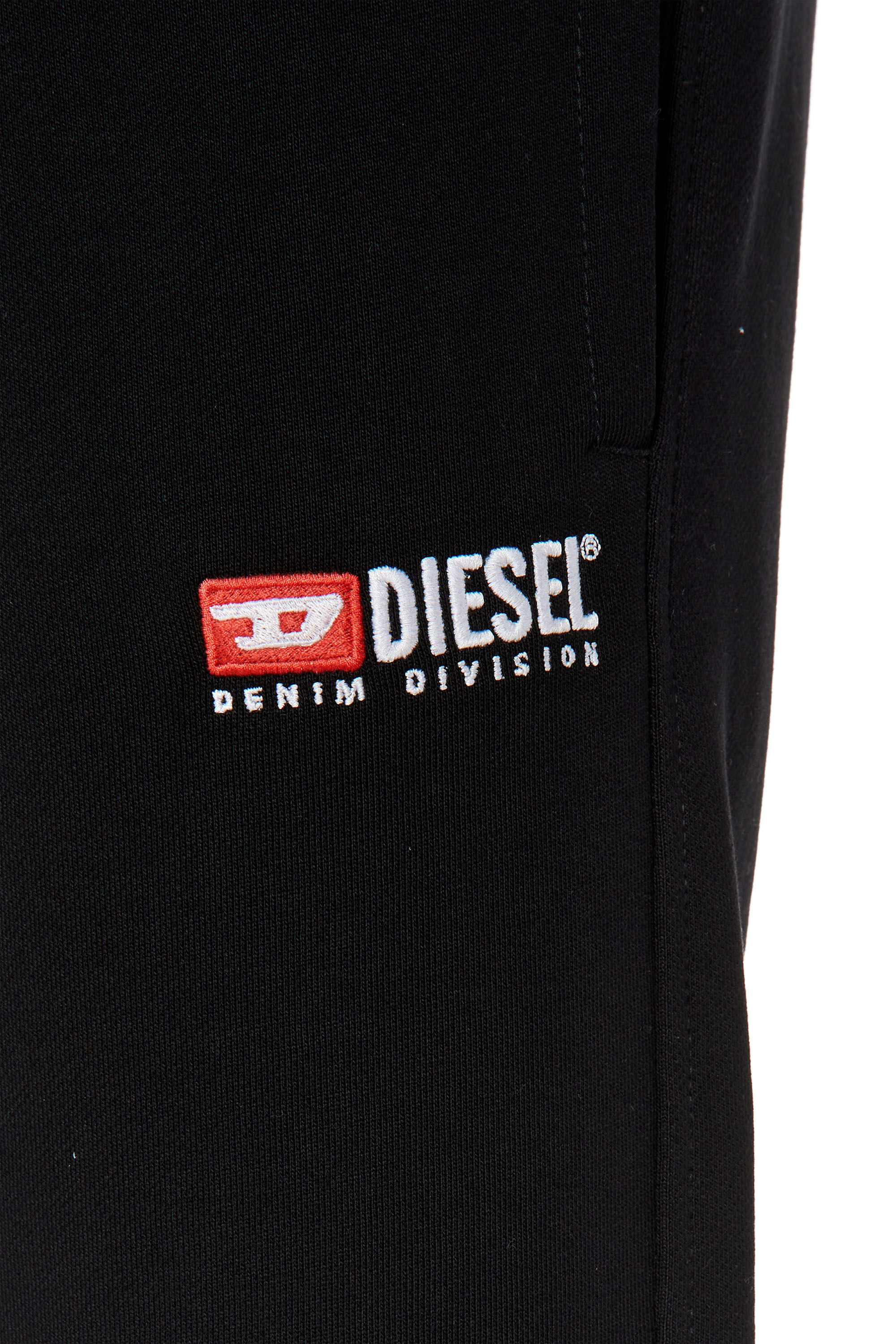 Diesel - P-TARY-DIV, Man Track pants with embroidered logo in Black - Image 5