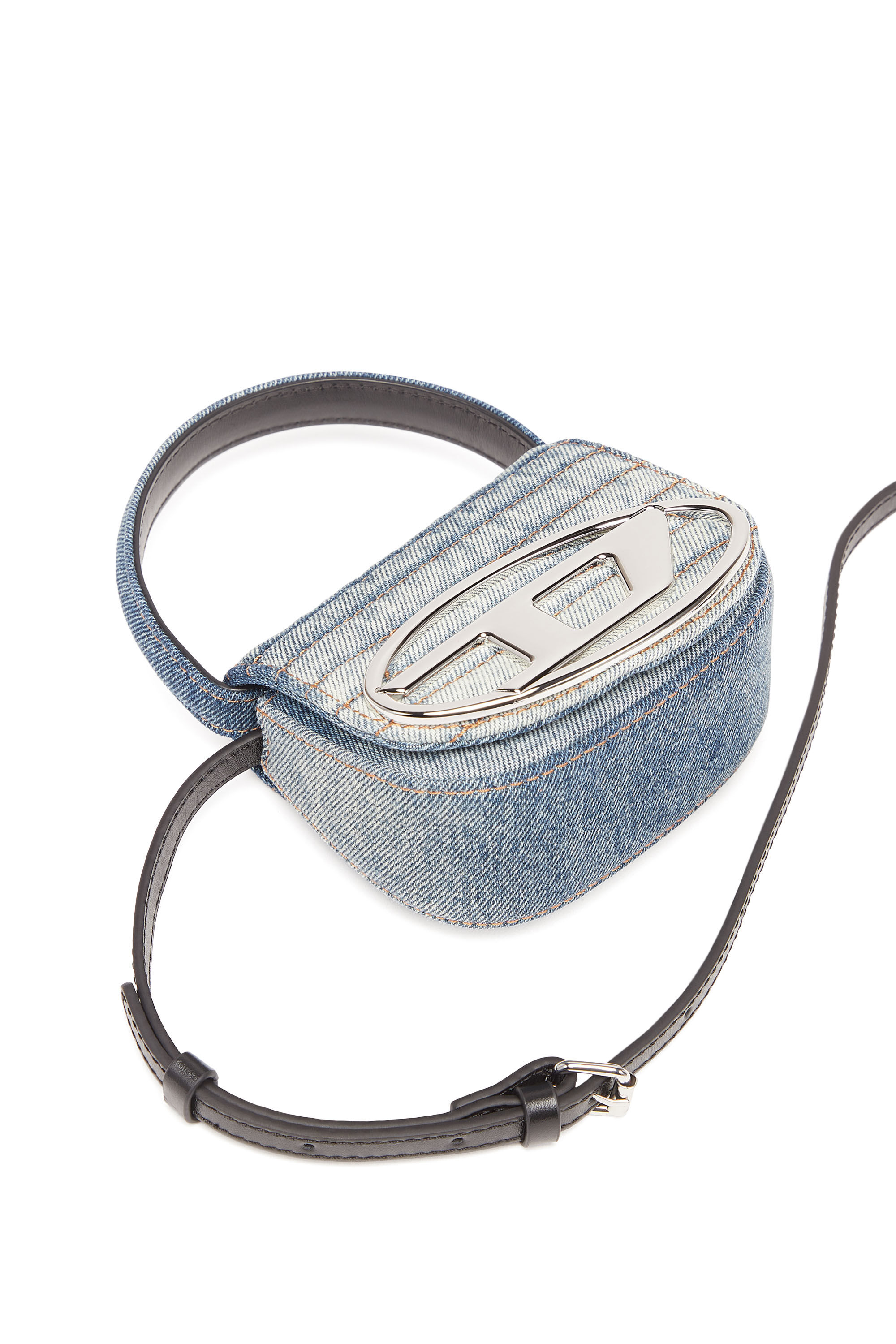 Diesel - 1DR XS, Woman 1DR XS - Iconic mini bag in solarised denim in Multicolor - Image 2