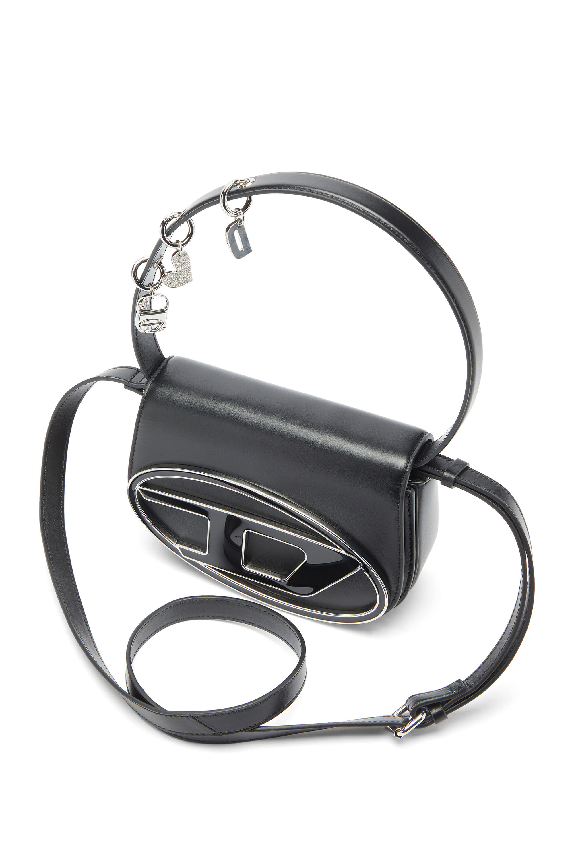 Diesel - 1DR, Woman's 1DR -Iconic shoulder bag in leather with handle charms in null - 5