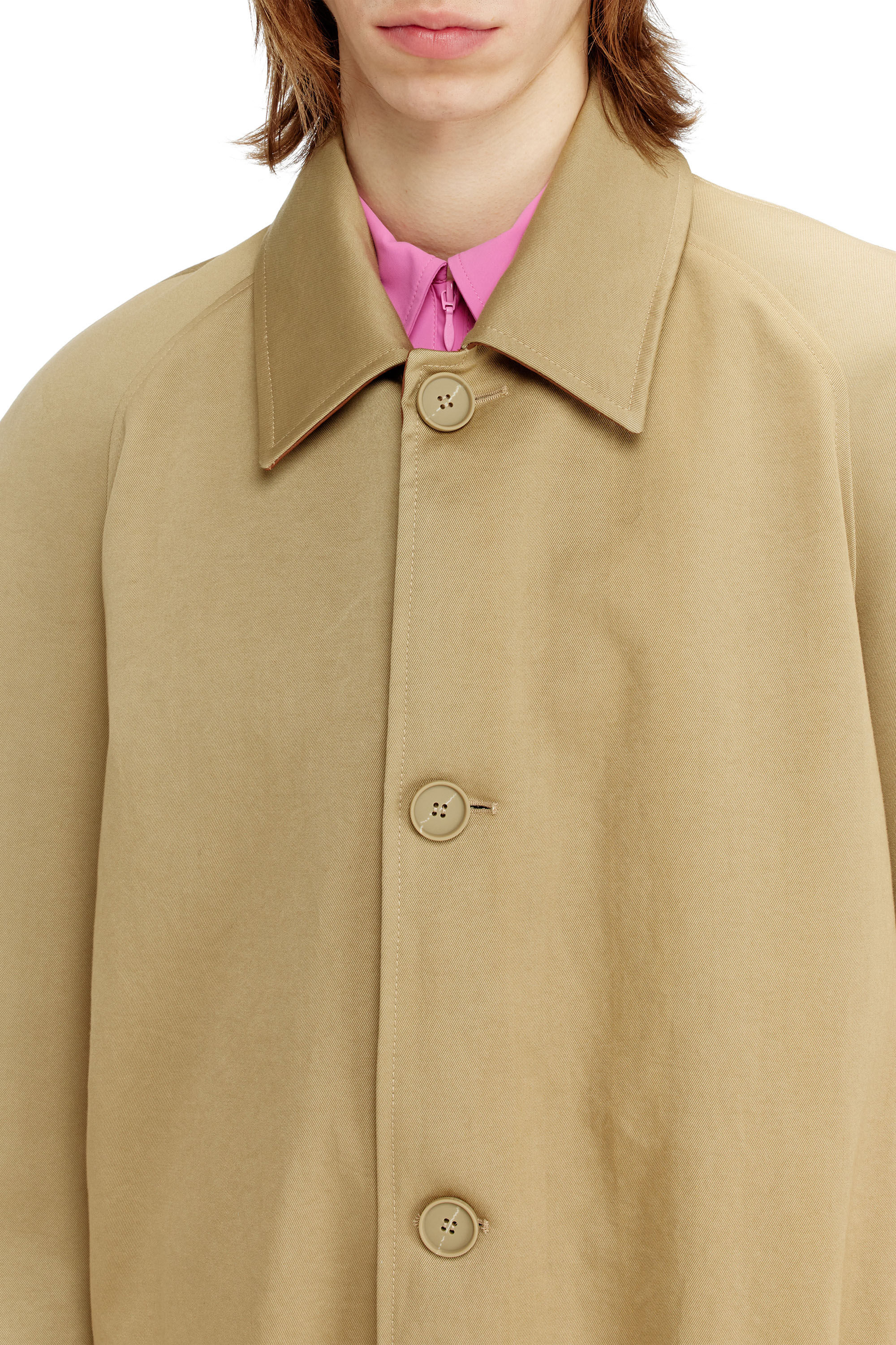 Diesel - J-ROUN, Man's Trench coat with cocoon sleeves in null - 5