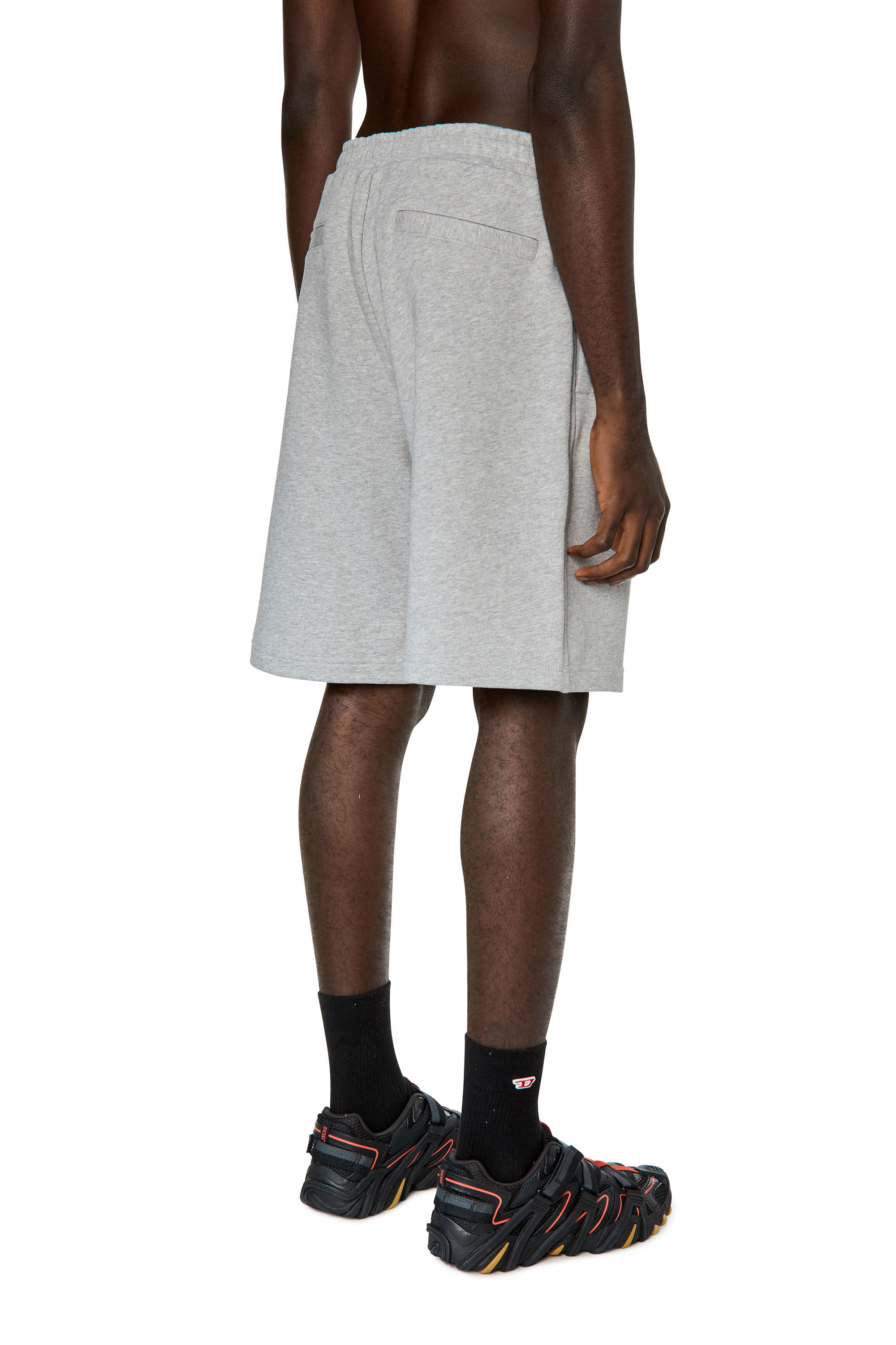 Diesel - P-CROWN-DIV, Man Sweat shorts with embroidered logo in Grey - Image 4