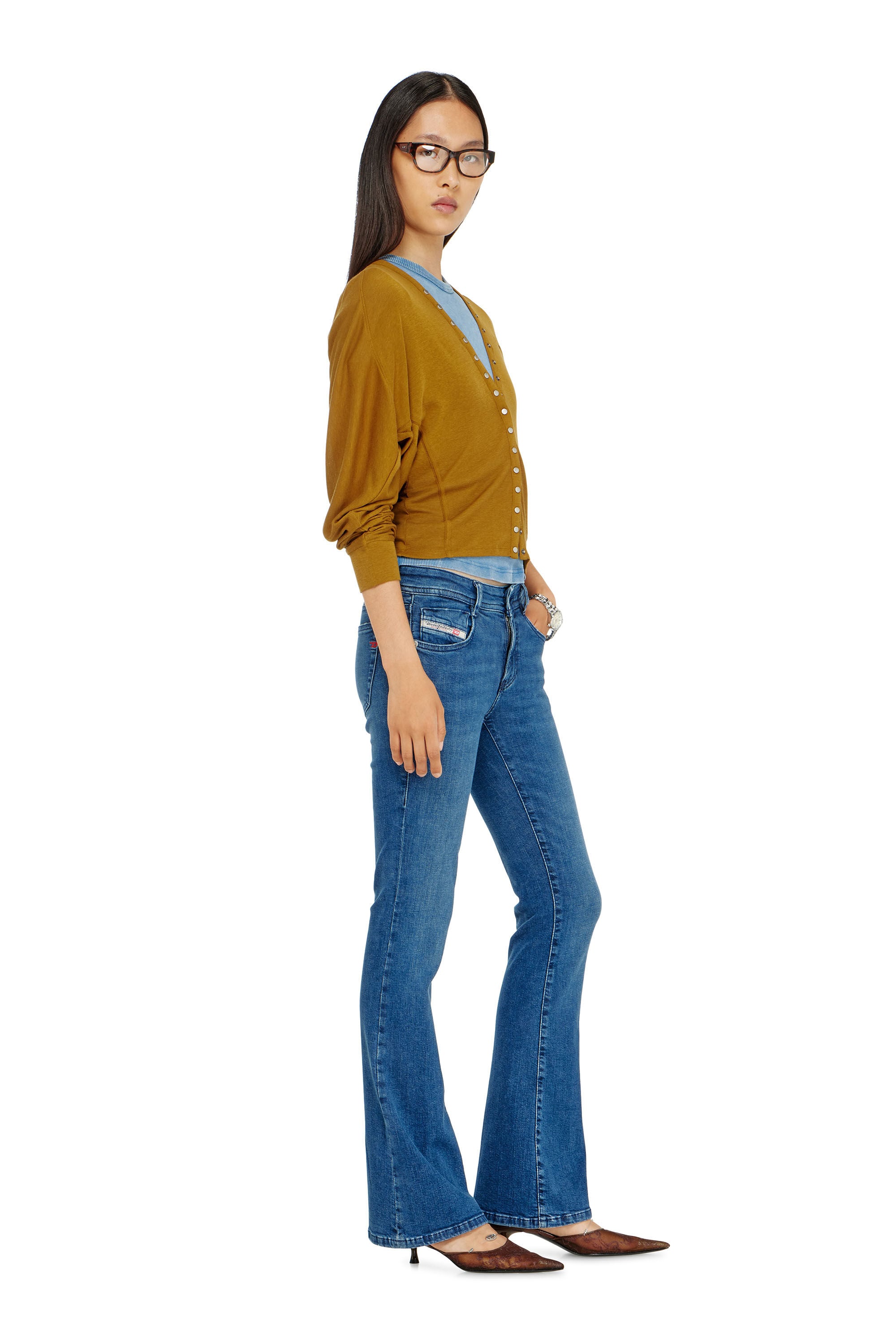 Diesel - Woman's Bootcut Jeans 1969 D-Ebbey 0ADBB, Medium blue - 2