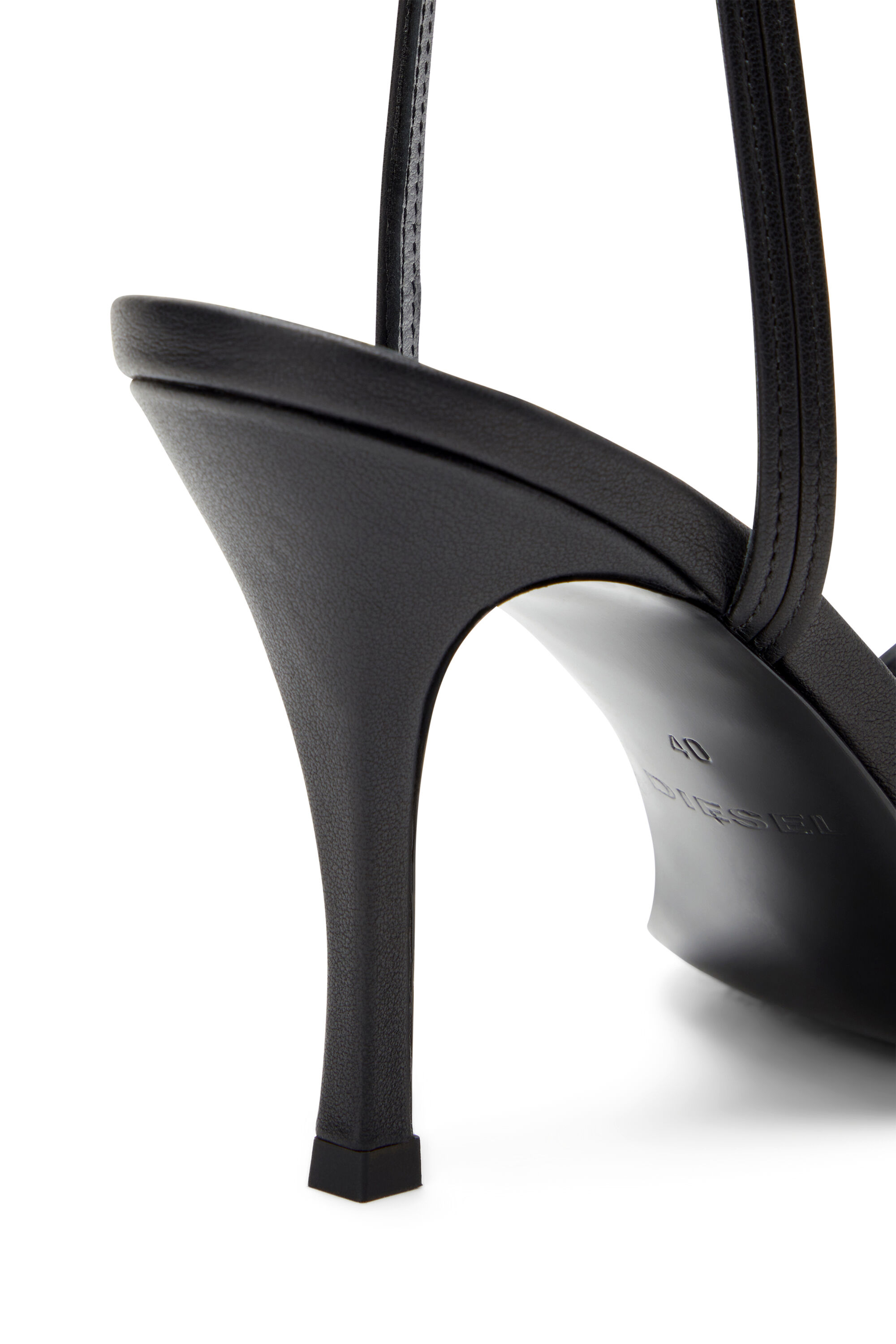 Diesel - D-VENUS SA, Woman D-Venus-Strappy sandals in nappa leather in Black - Image 4