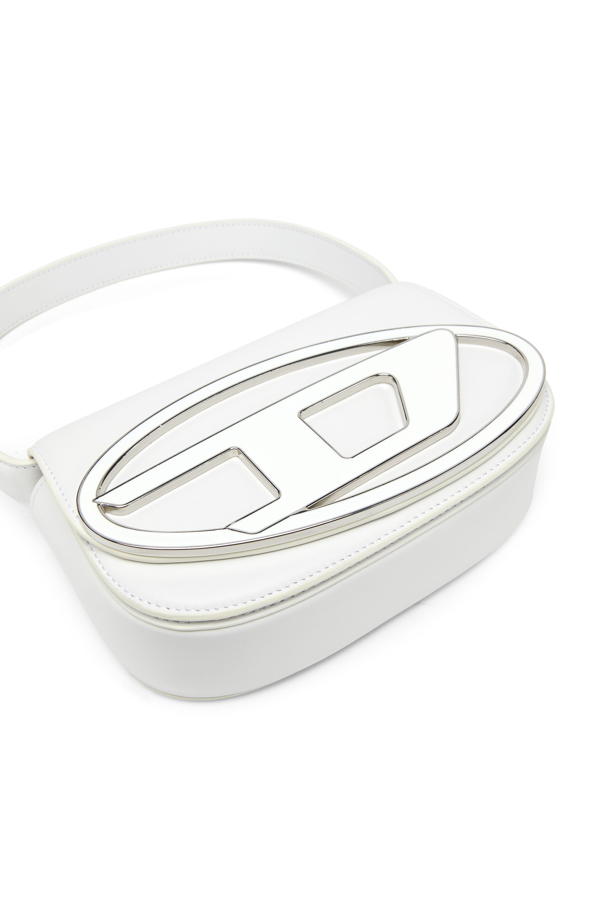 Diesel - 1DR, Woman 1DR-Iconic shoulder bag in nappa leather in White - Image 5
