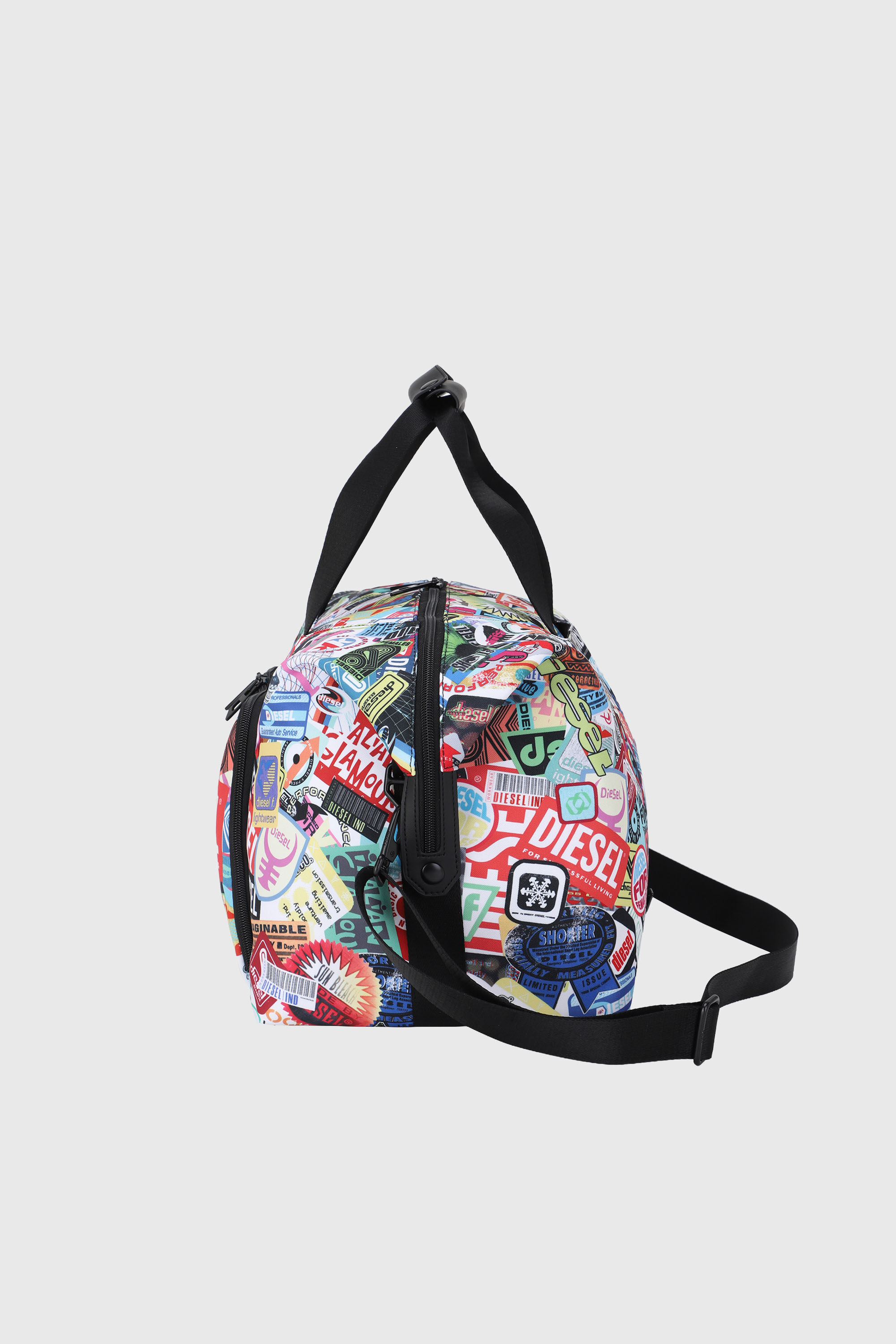 Diesel - DIESEL PC PRINTED DUFFLE-STICKERS- DSB00, Unisex's Pratical duffle bag with stickers in Multicolor - 5