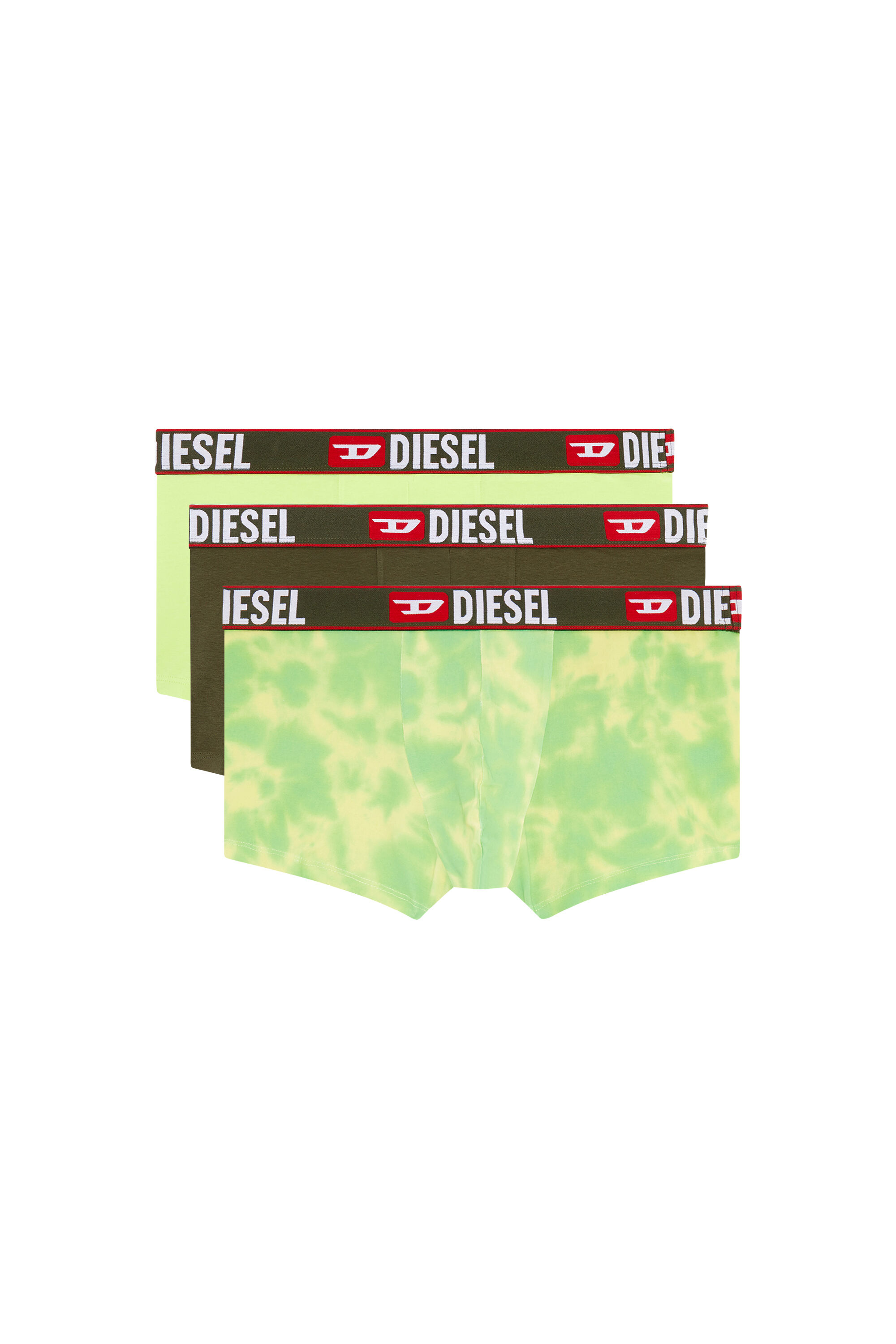 Diesel - UMBX-DAMIENTHREEPACK, Man Three-pack boxer briefs plain and tie-dye in Multicolor - Image 2