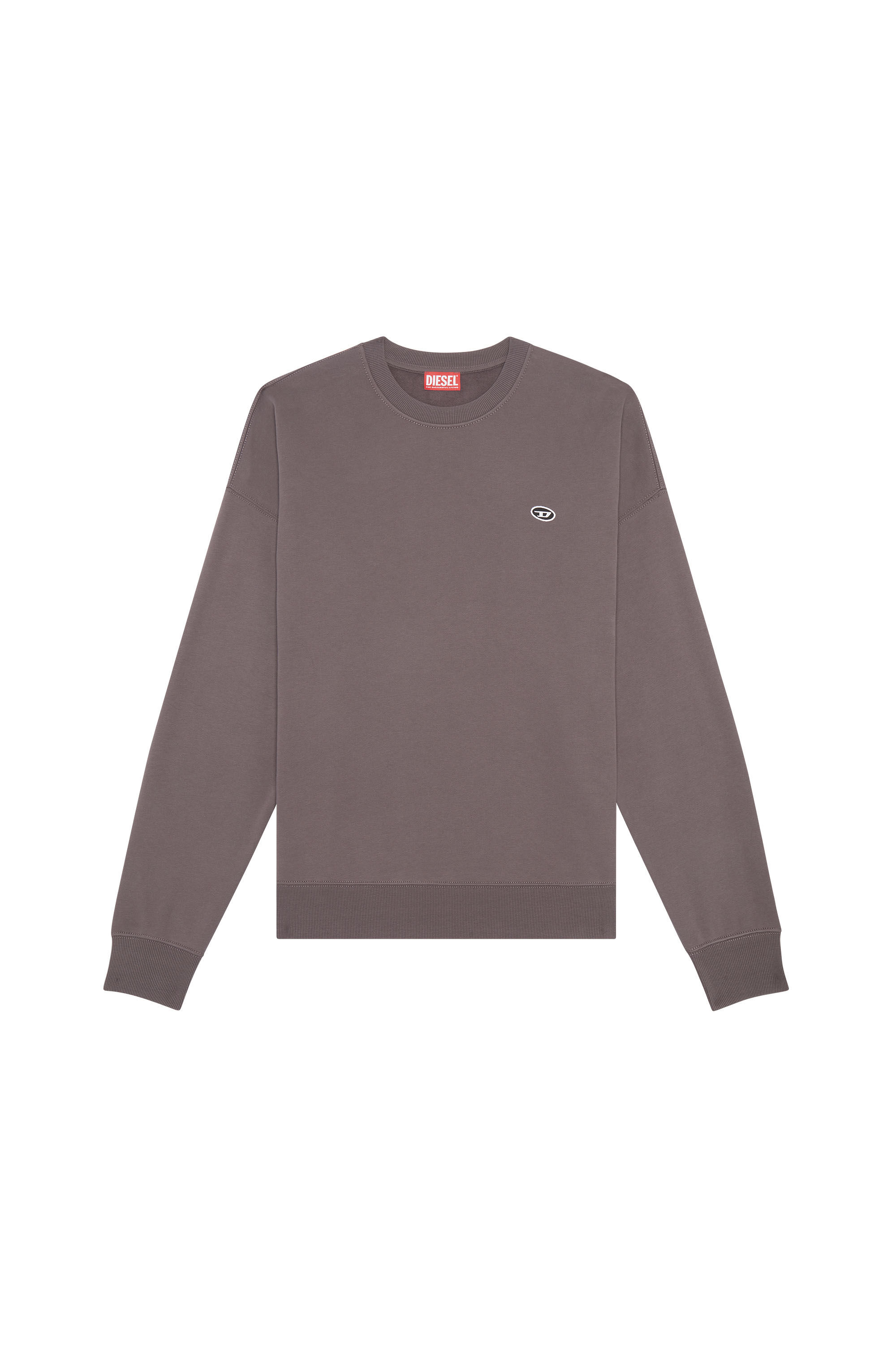 Diesel - S-ROB-DOVAL-PJ, Man Sweatshirt with oval D patch in Grey - Image 2