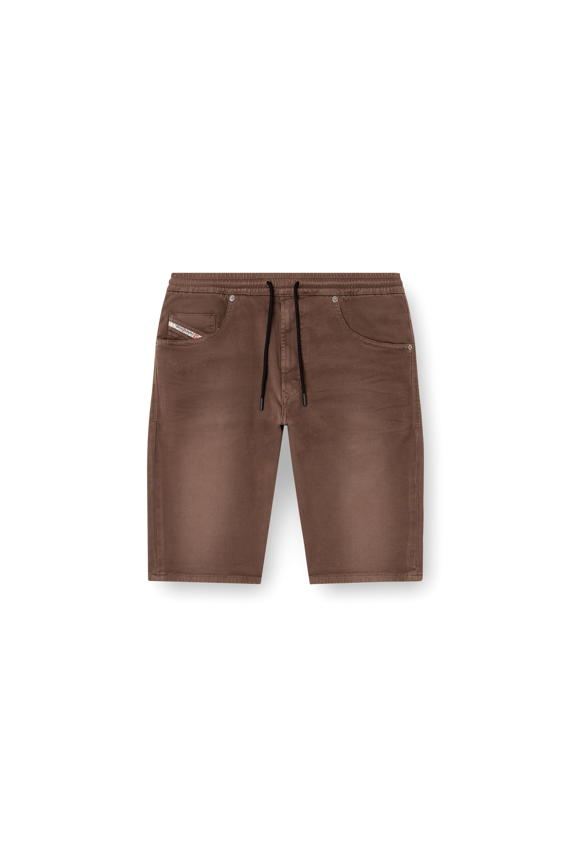 Diesel - 2033 D-KROOLEY-SHORT JOGG, Man's Chino shorts in JoggJeans in Brown - 4