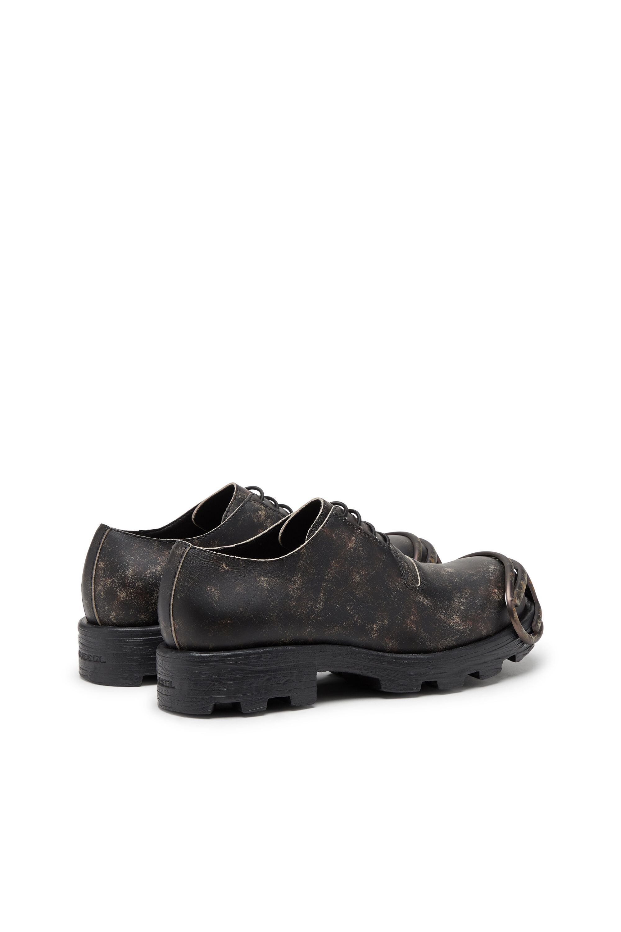 【特別訳あり特価】 Men's Diesel | Brown | leather treated in shoes D-Hammer-Derby 時計