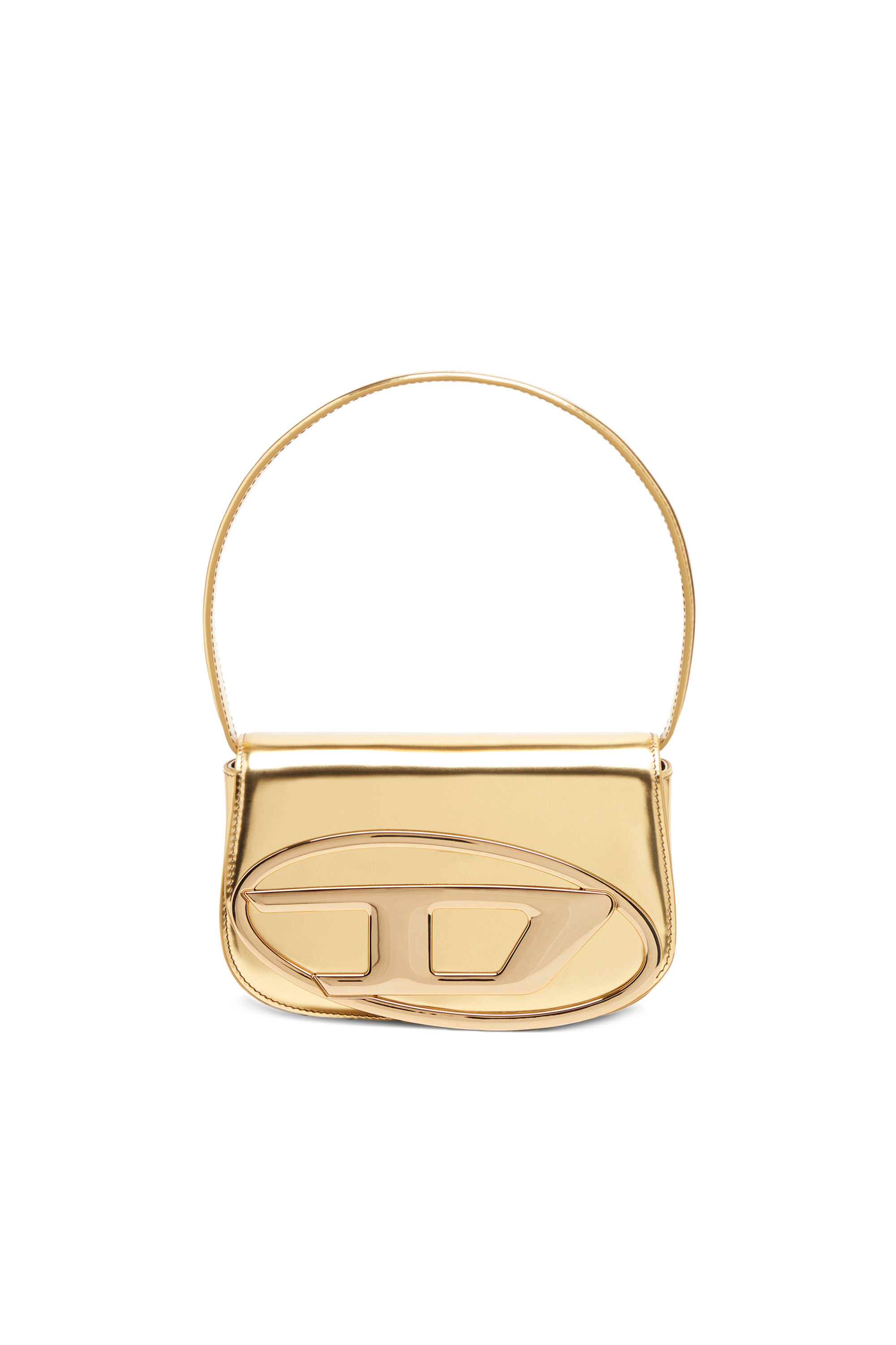 Diesel - 1DR, Woman 1DR-Iconic shoulder bag in mirrored leather in Oro - Image 1