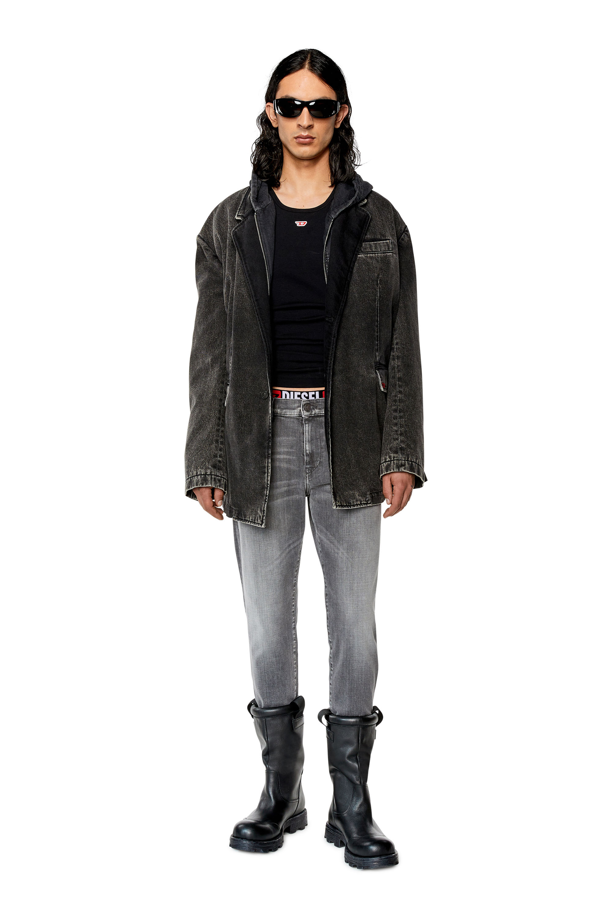 Diesel - Slim Jeans 2019 D-Strukt 09F91, Grey - Image 4