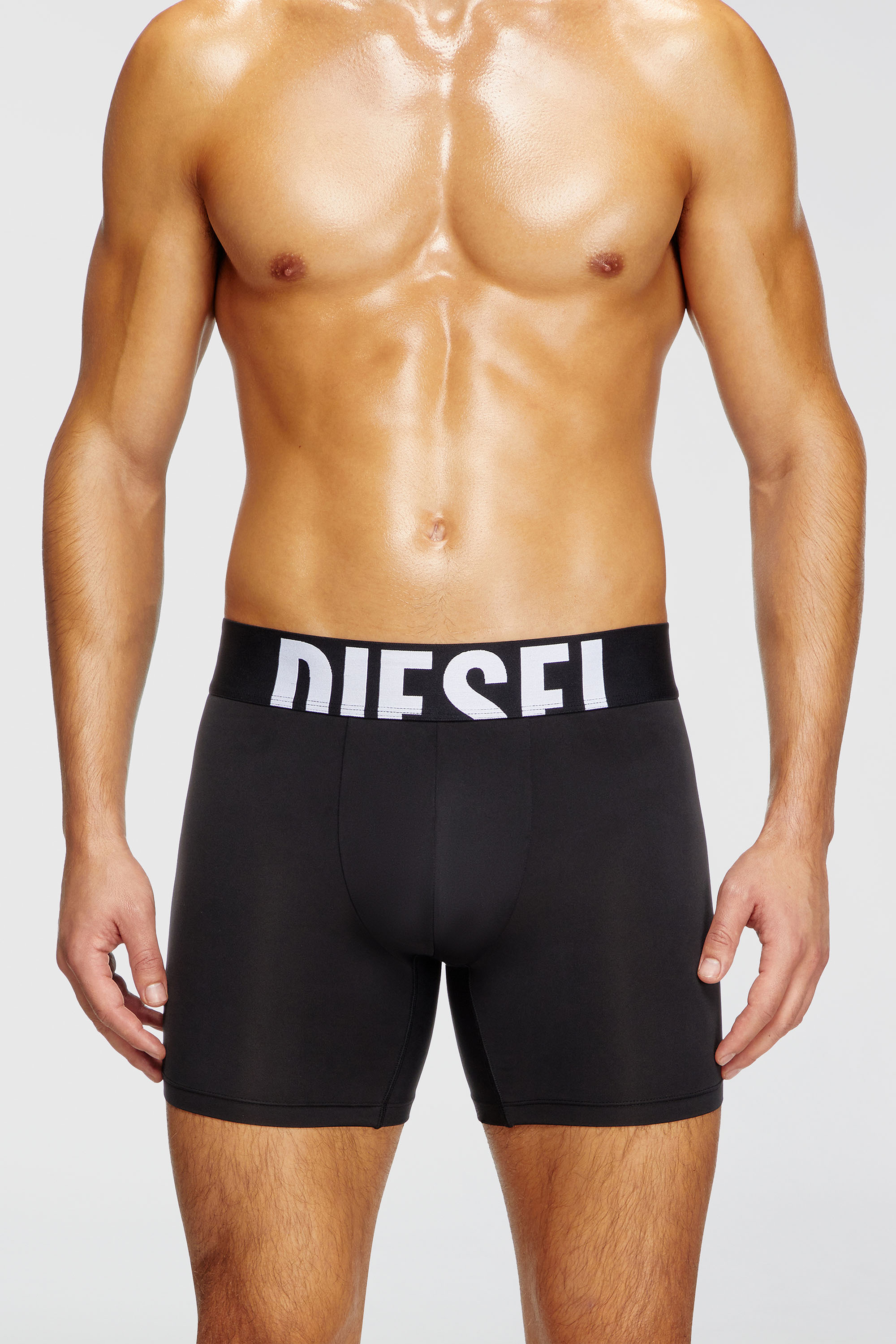 Diesel - MAX-D-POP-3PACK-55, Man's Three-pack boxer briefs in microfibre in Black - 2