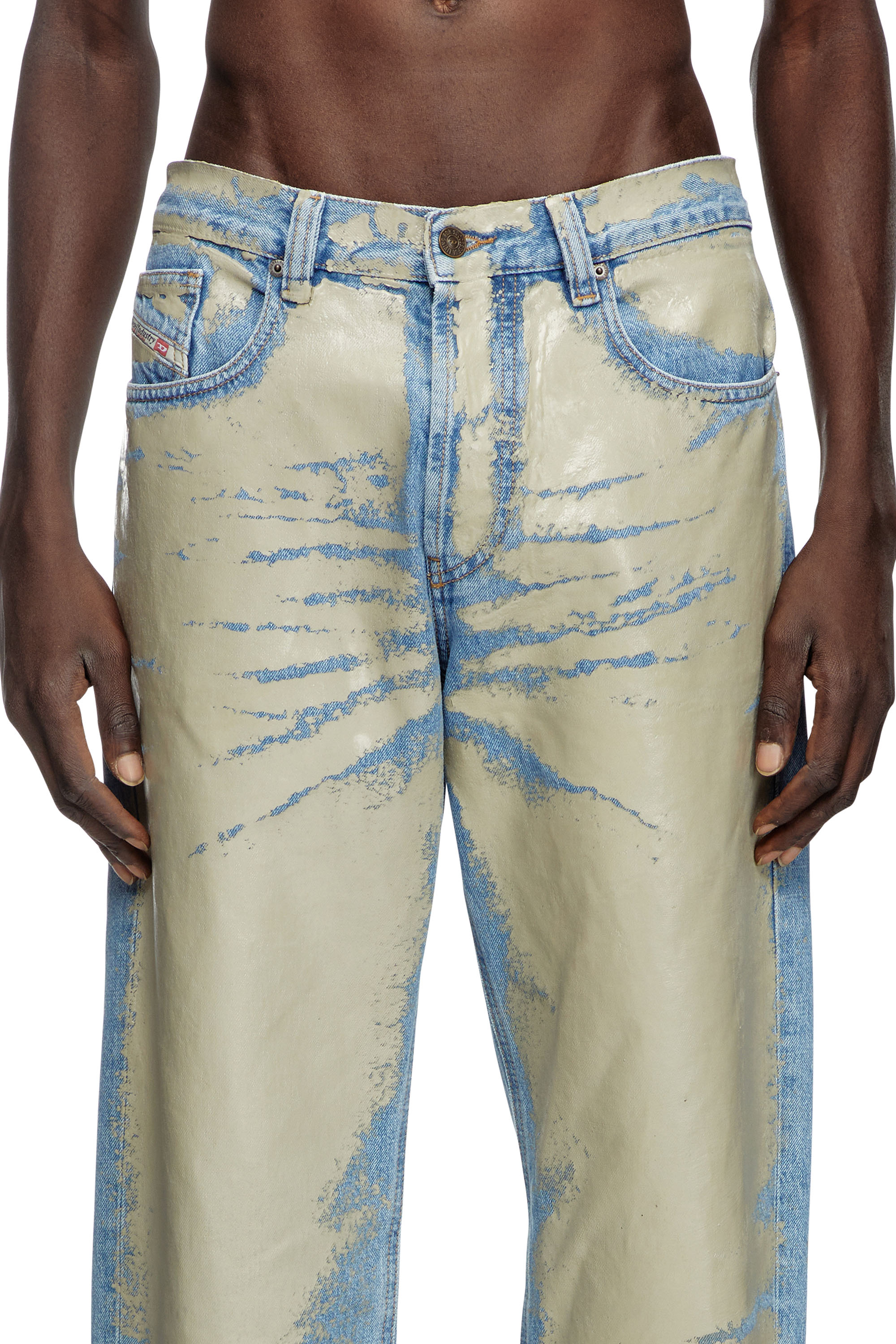 Diesel - Man Straight Jeans 2010 D-Macs 007AL, Light Brown - Image 4