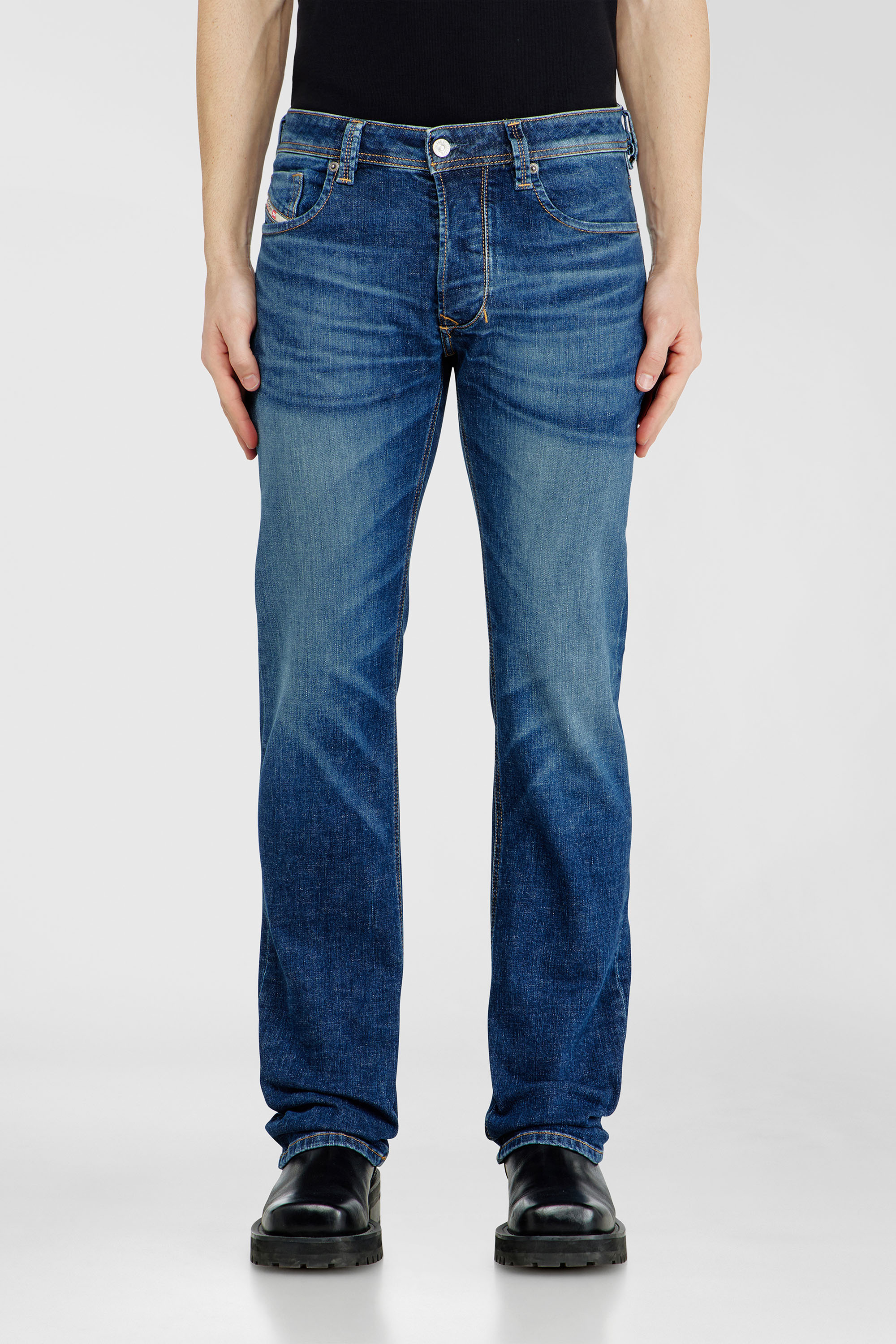 Diesel - Man's Regular Jeans 1985 Larkee 09J47, Dark Blue - 4