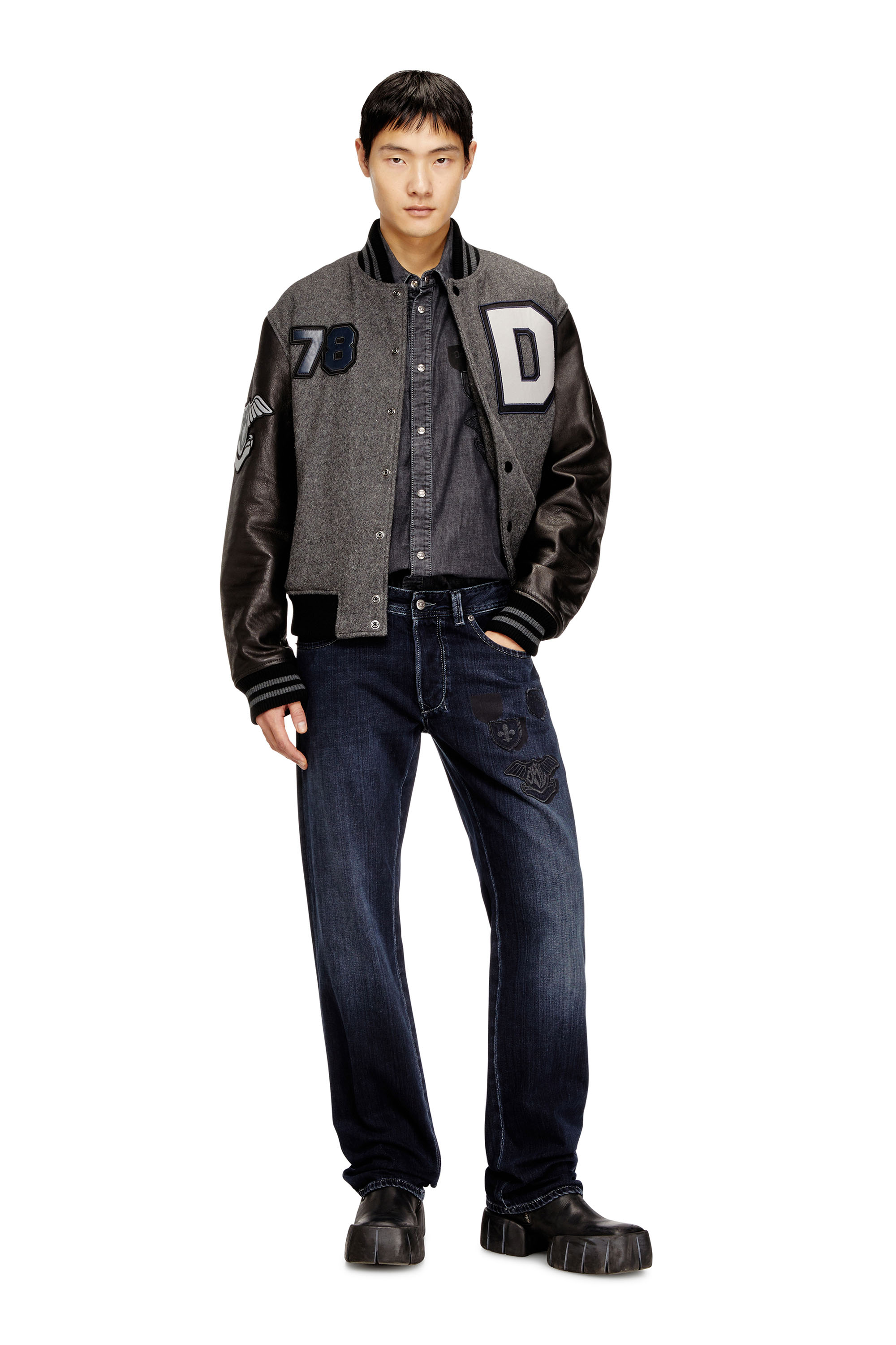 Diesel - Man's Regular Jeans 1985 Larkee 09Q19, Dark Blue - 1