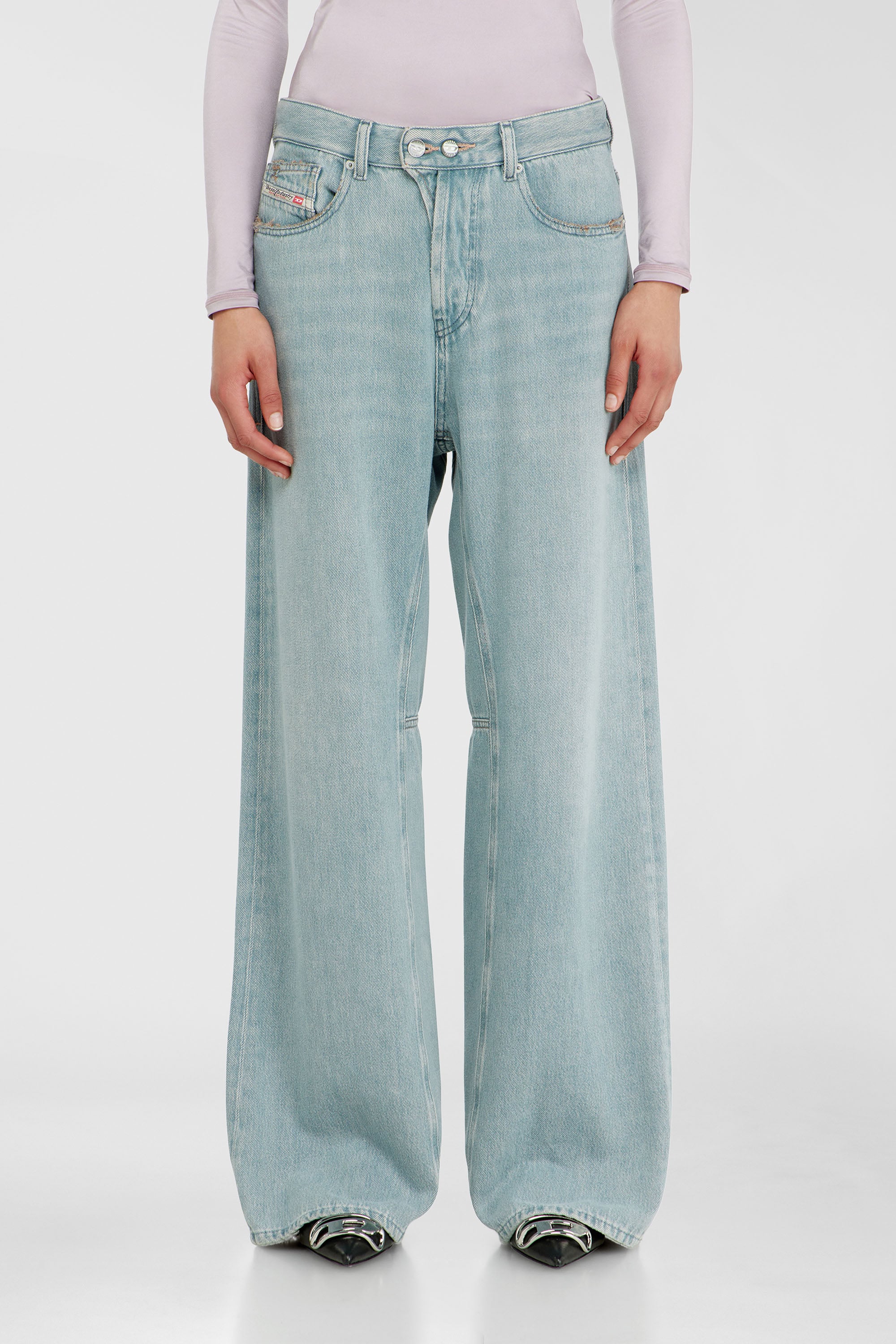 Diesel - Woman's Relaxed Jeans 1996 D-Sire 09P84, Light Blue - 1