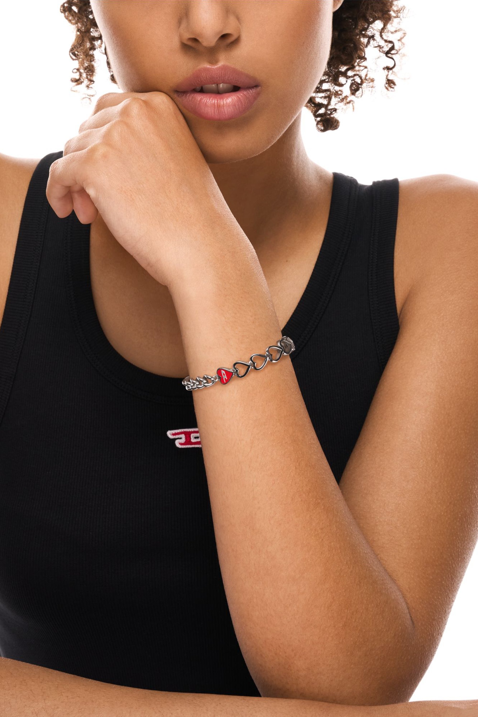 Diesel - DX166840 JEWELLERY, Unisex's Stainless Steel Chain Bracelet in Silver - 4