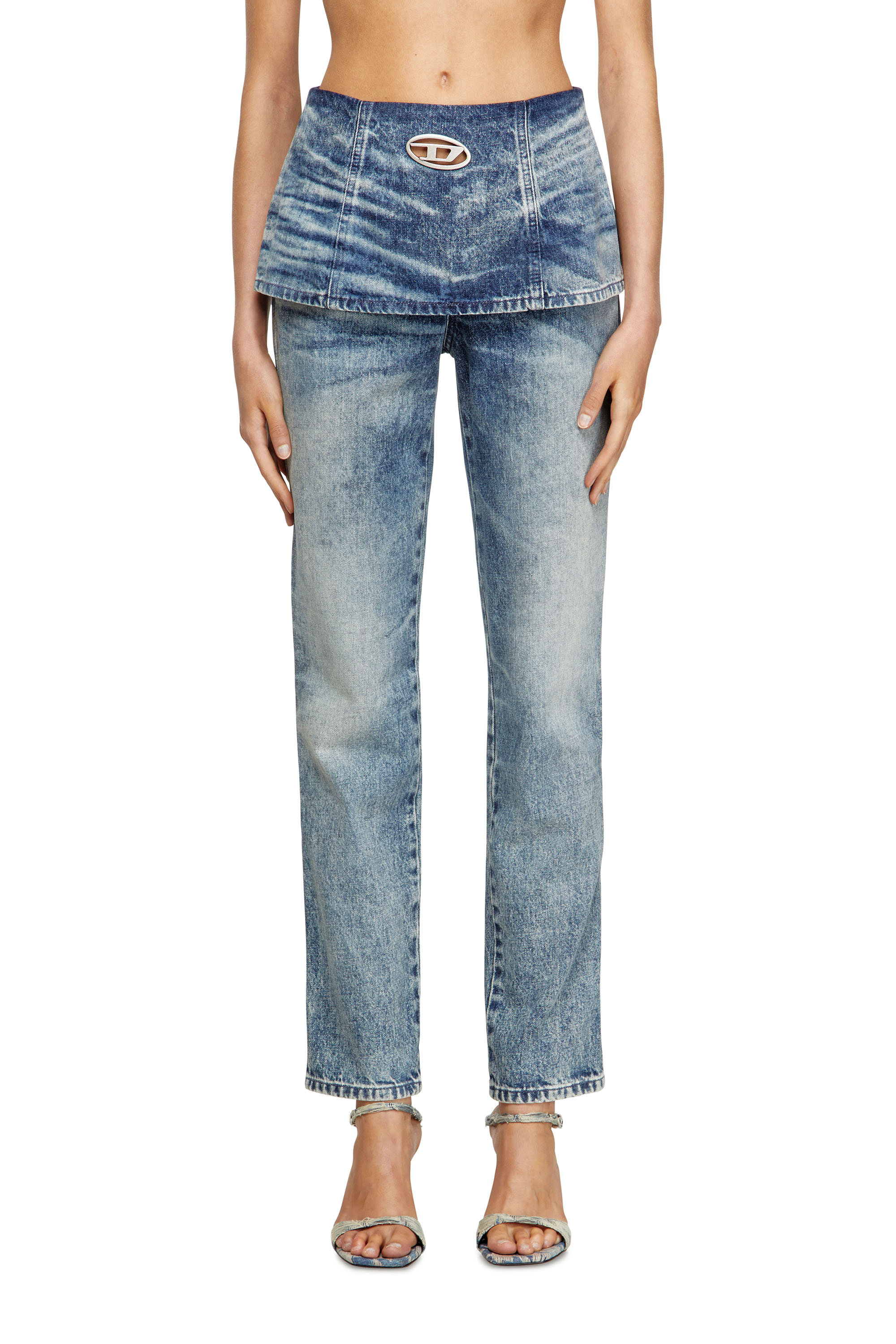 Slim Jeans D-Hourjian 007DA, Light Blue Diesel - Woman's Slim Jeans D-Hourjian 007DA, Light Blue - 3