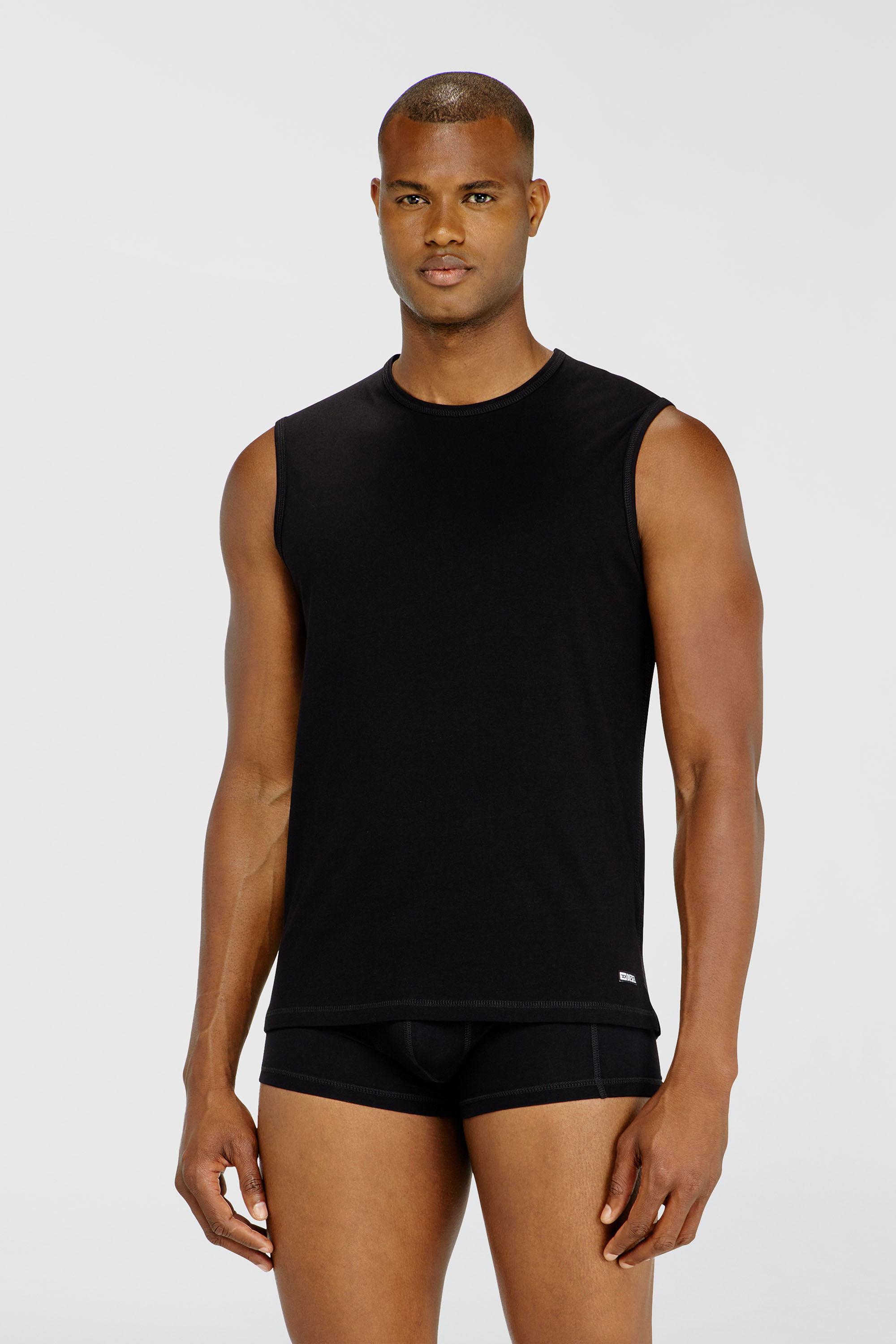 Diesel - TIM-UTLT-2PACK, Man's Set of two cotton tops in Black - 1