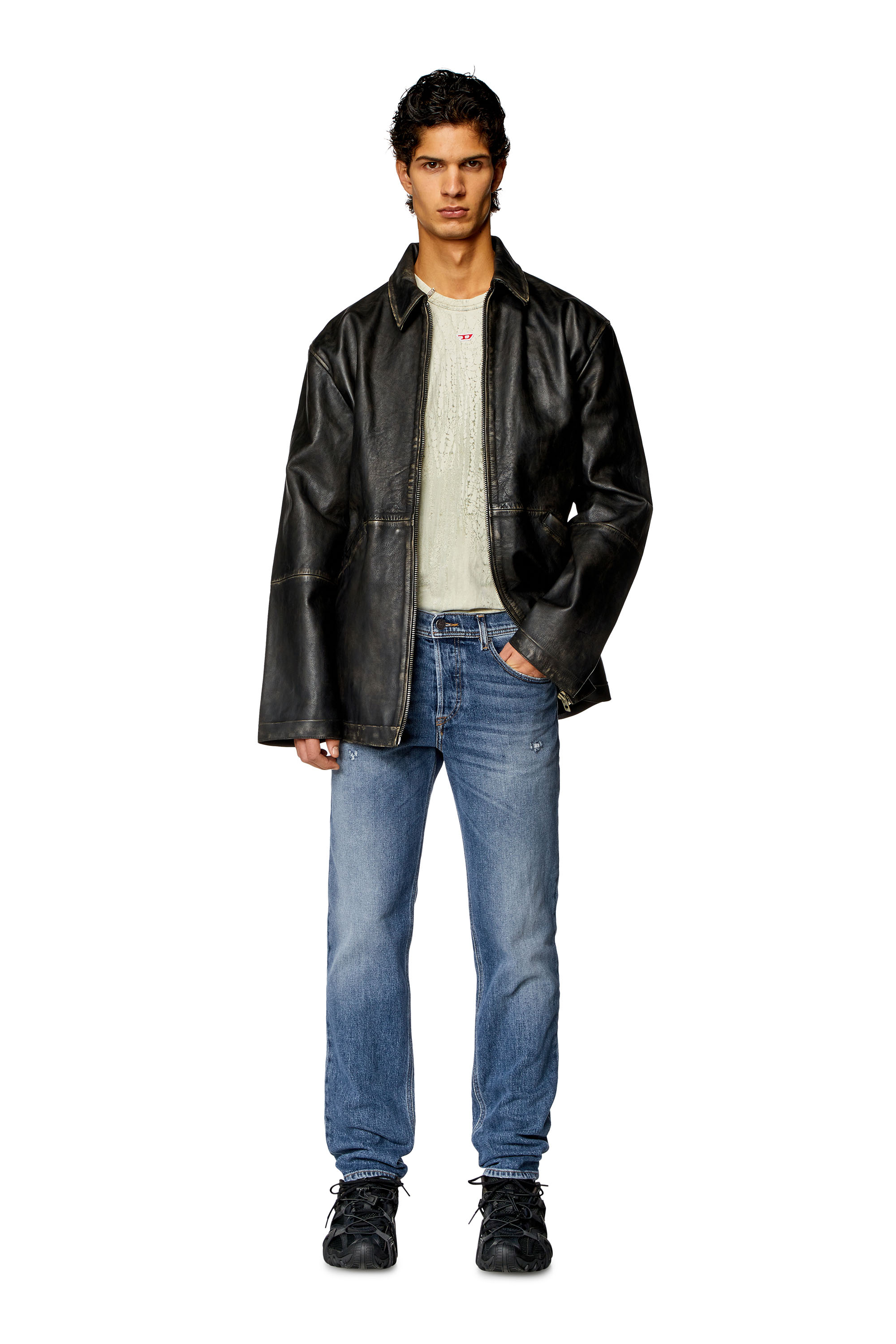 Diesel - Tapered Jeans 2023 D-Finitive 09I16, Medium blue - Image 4