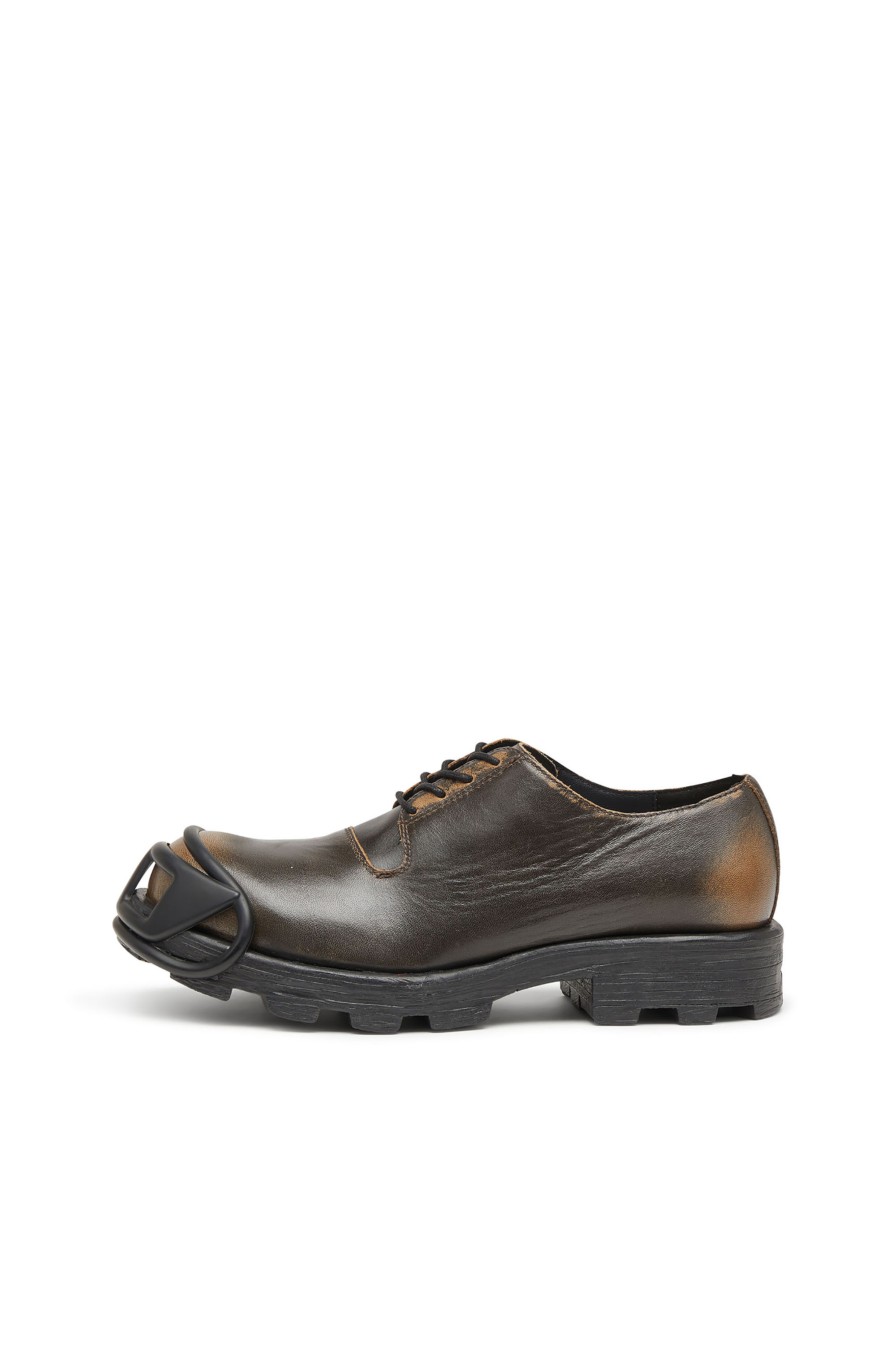 Diesel - D-HAMMER SO D, Man's D-Hammer-Derby shoes in brushed leather in Brown - 7
