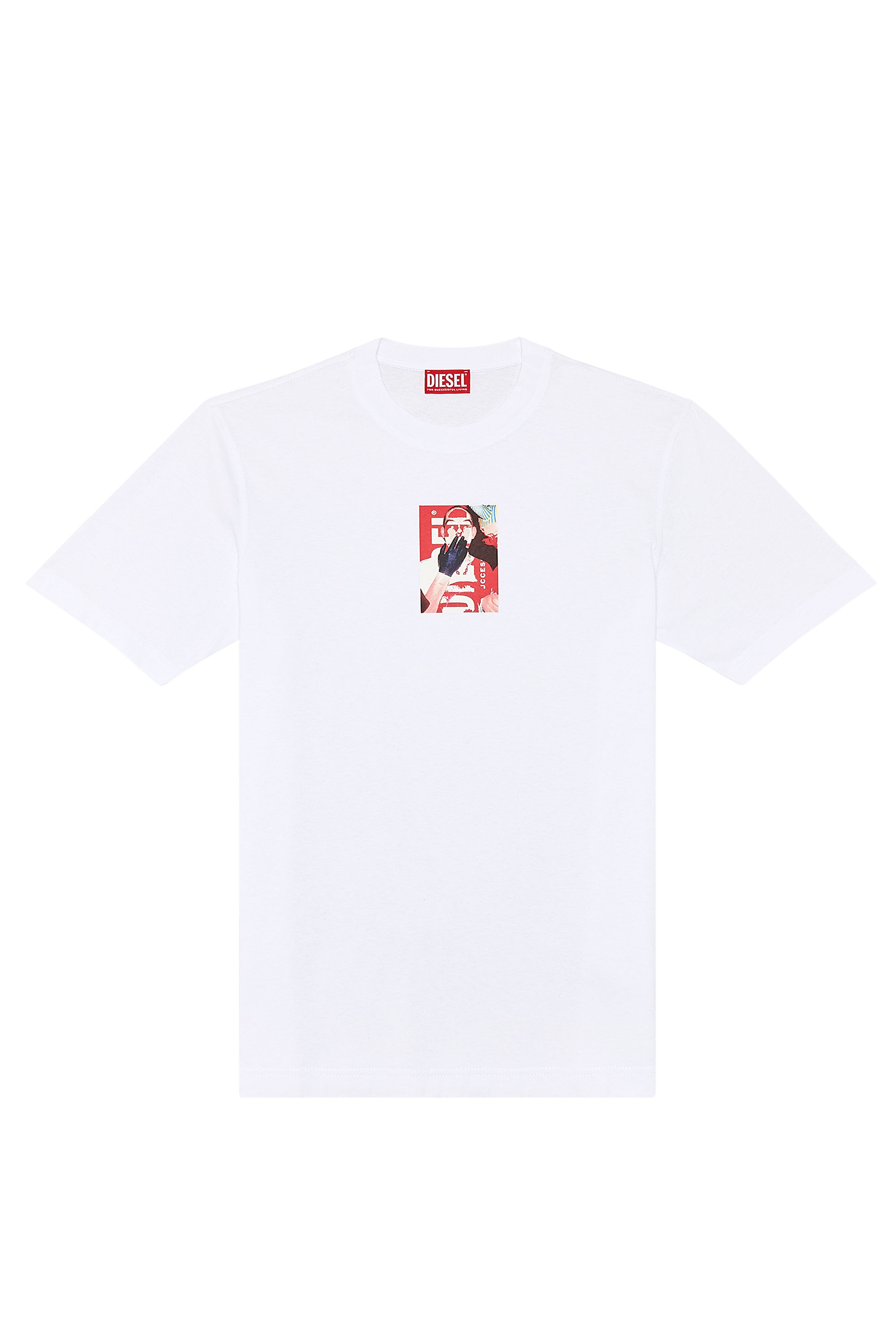 Diesel - T-JUST-N11, Man T-shirt with photo print logo in White - Image 3