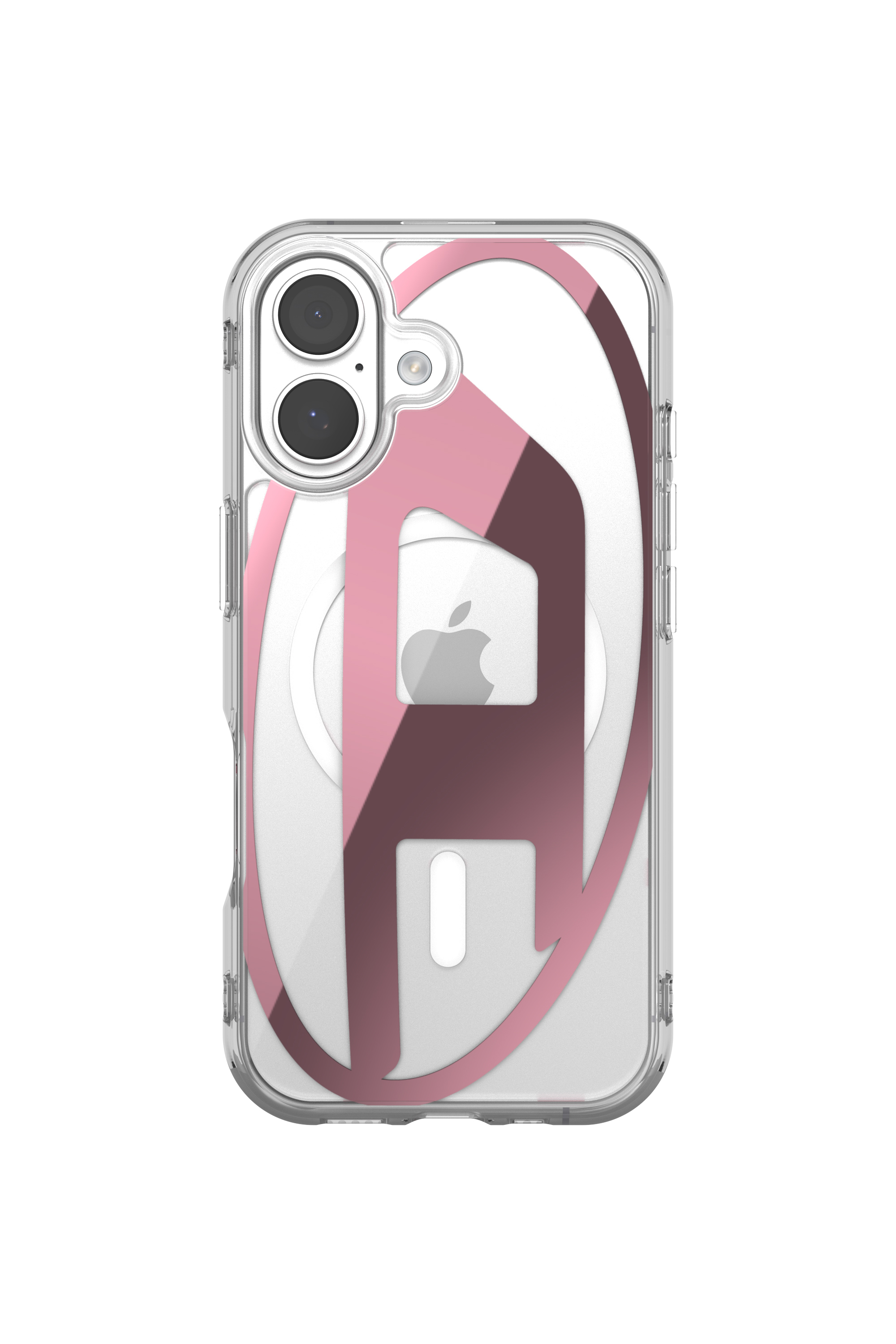 Diesel - 60419 AOP CASE, Unisex's Oval D metallic case with magsafe for iPhone 17 in Pink - 2